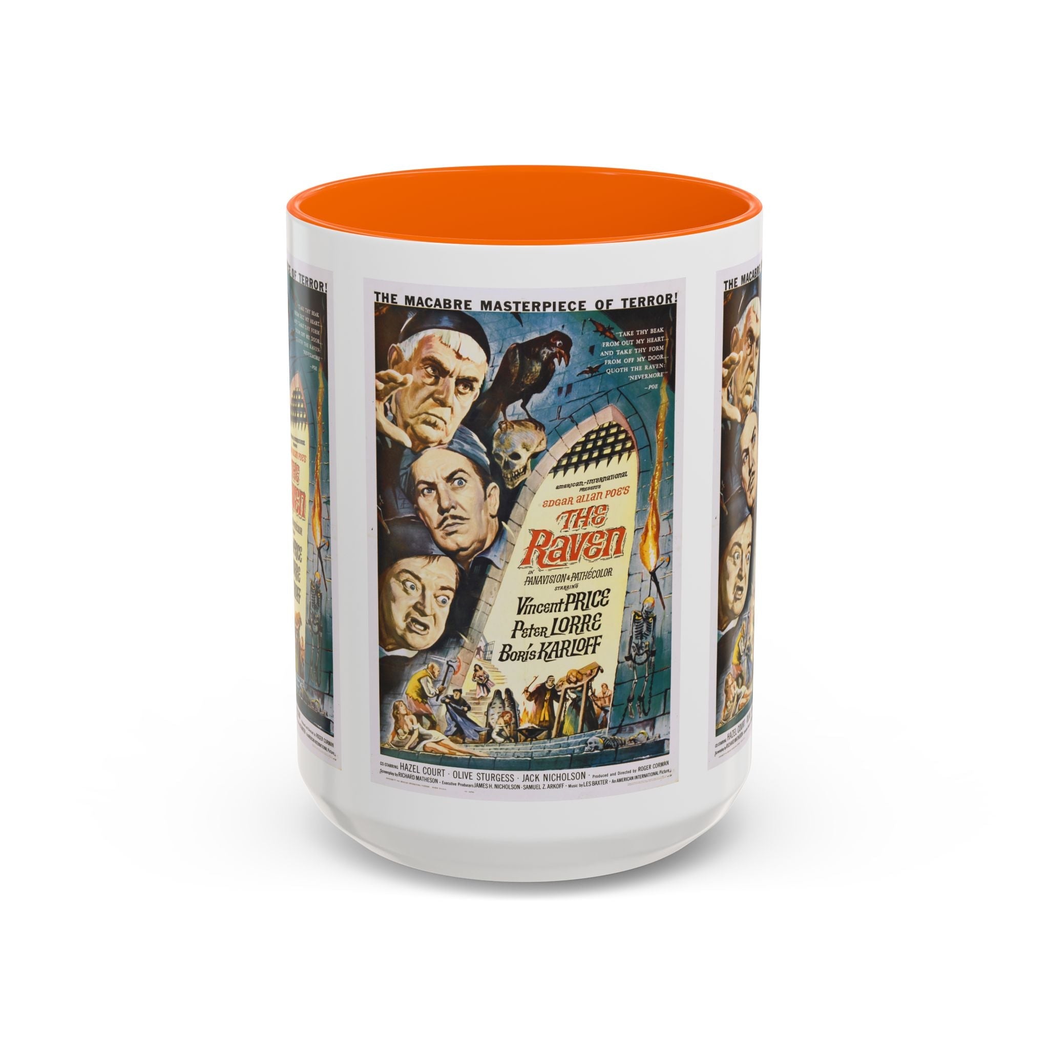 Cult Classic Movie Poster Art Accent Coffee Mug (11, 15oz) - The Raven 1963 - POPvault