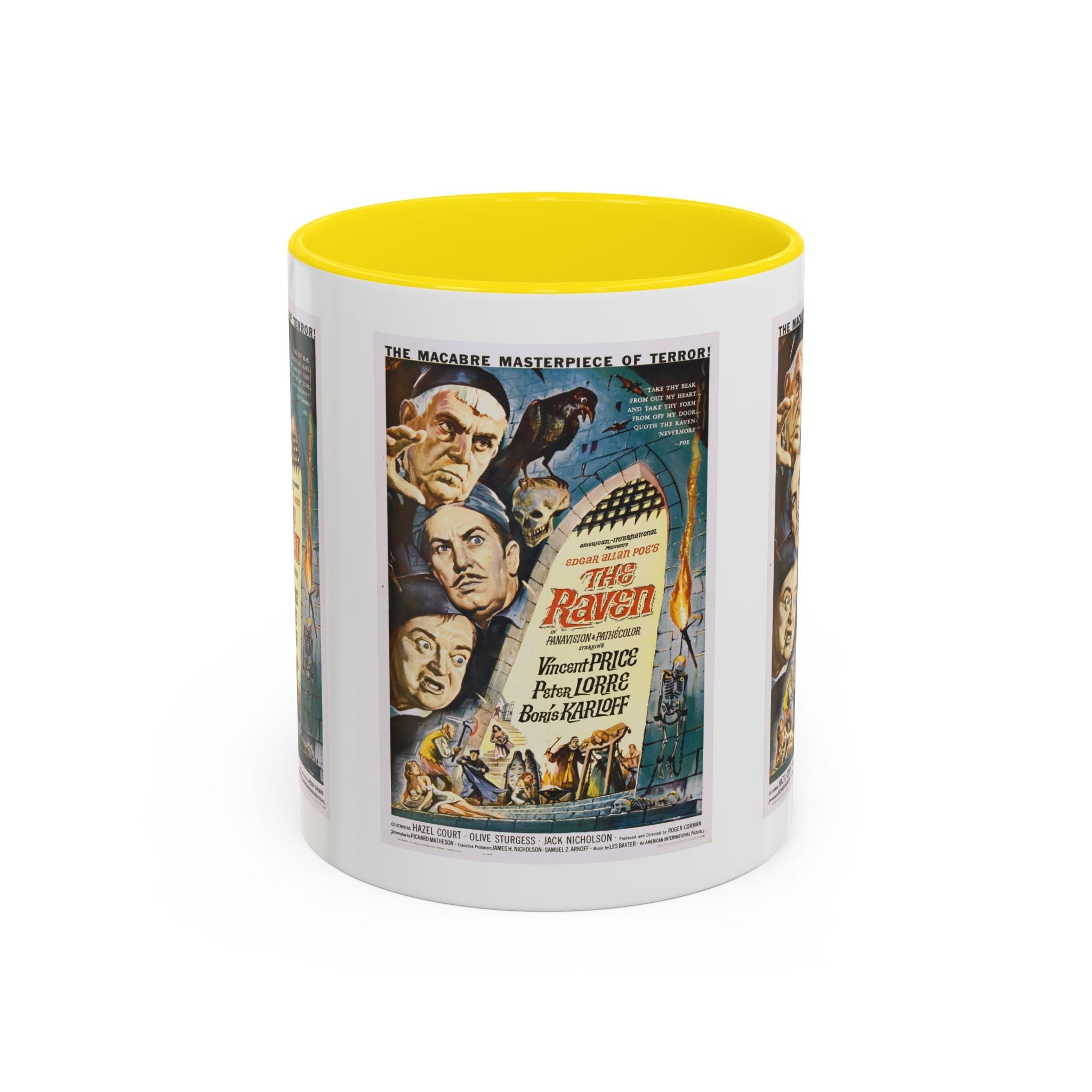 Cult Classic Movie Poster Art Accent Coffee Mug (11, 15oz) - The Raven 1963 - POPvault