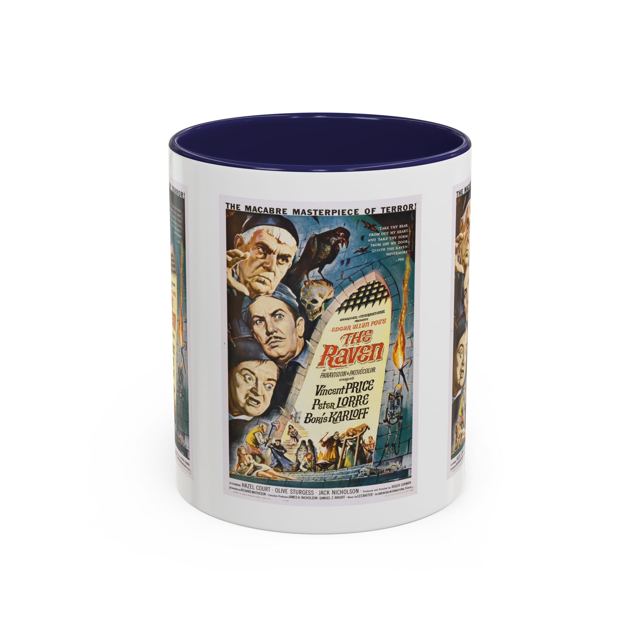 Cult Classic Movie Poster Art Accent Coffee Mug (11, 15oz) - The Raven 1963 - POPvault