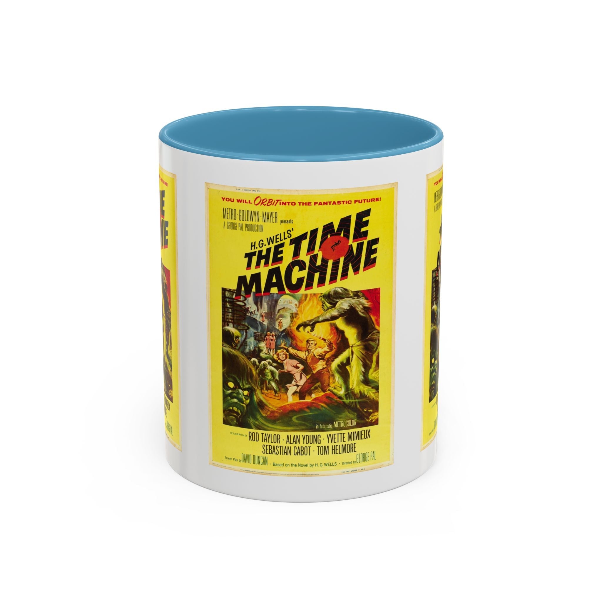 Cult Classic Movie Poster Art Accent Coffee Mug (11, 15oz) - The Time Machine 1960 - POPvault
