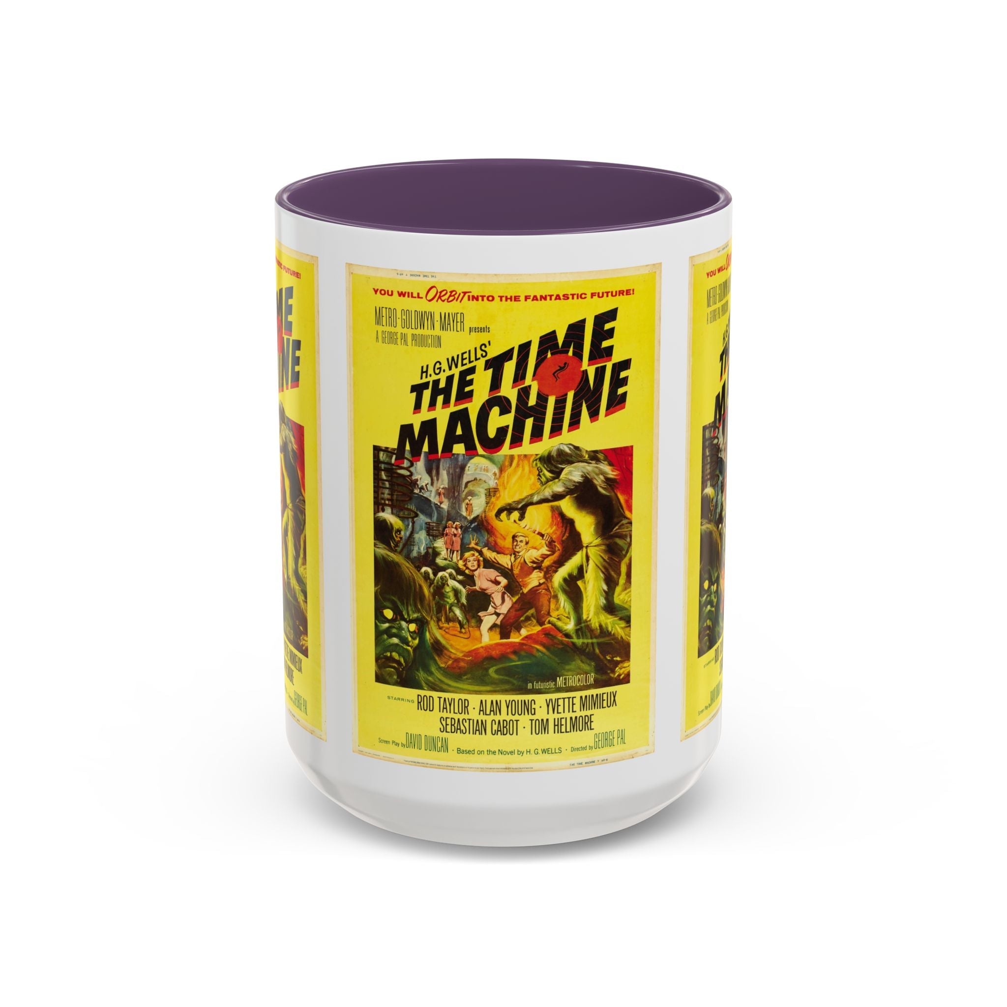 Cult Classic Movie Poster Art Accent Coffee Mug (11, 15oz) - The Time Machine 1960 - POPvault