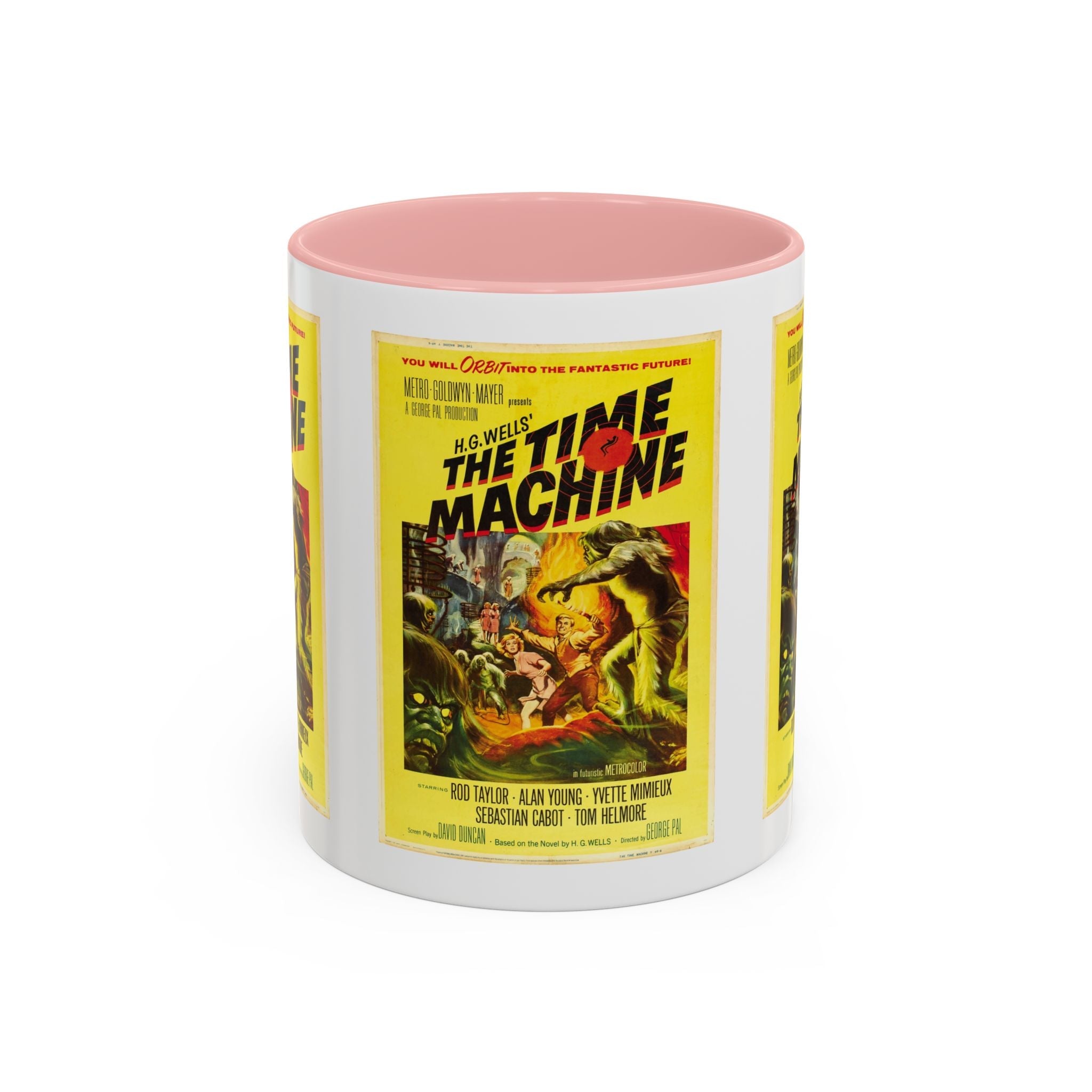 Cult Classic Movie Poster Art Accent Coffee Mug (11, 15oz) - The Time Machine 1960 - POPvault