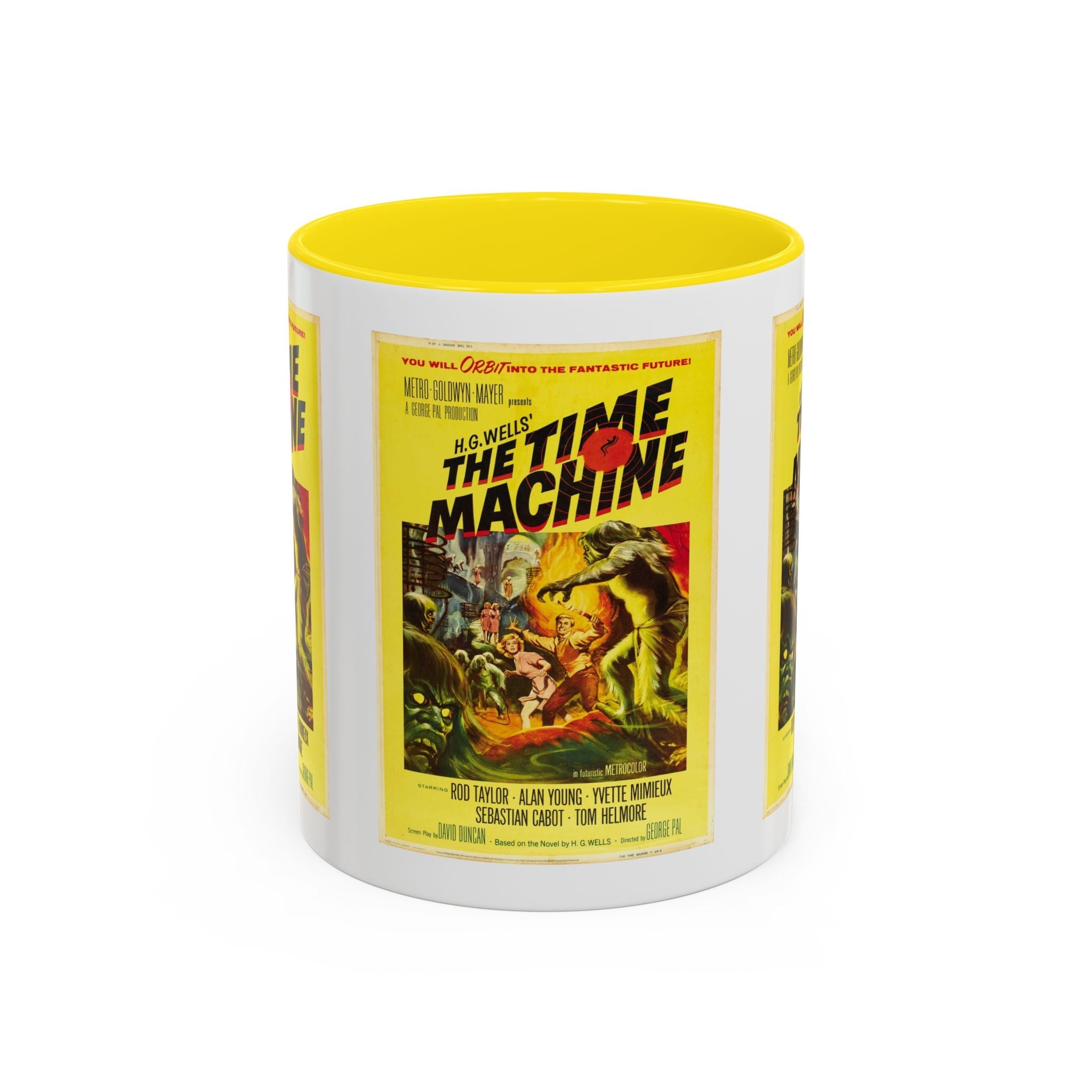 Cult Classic Movie Poster Art Accent Coffee Mug (11, 15oz) - The Time Machine 1960 - POPvault
