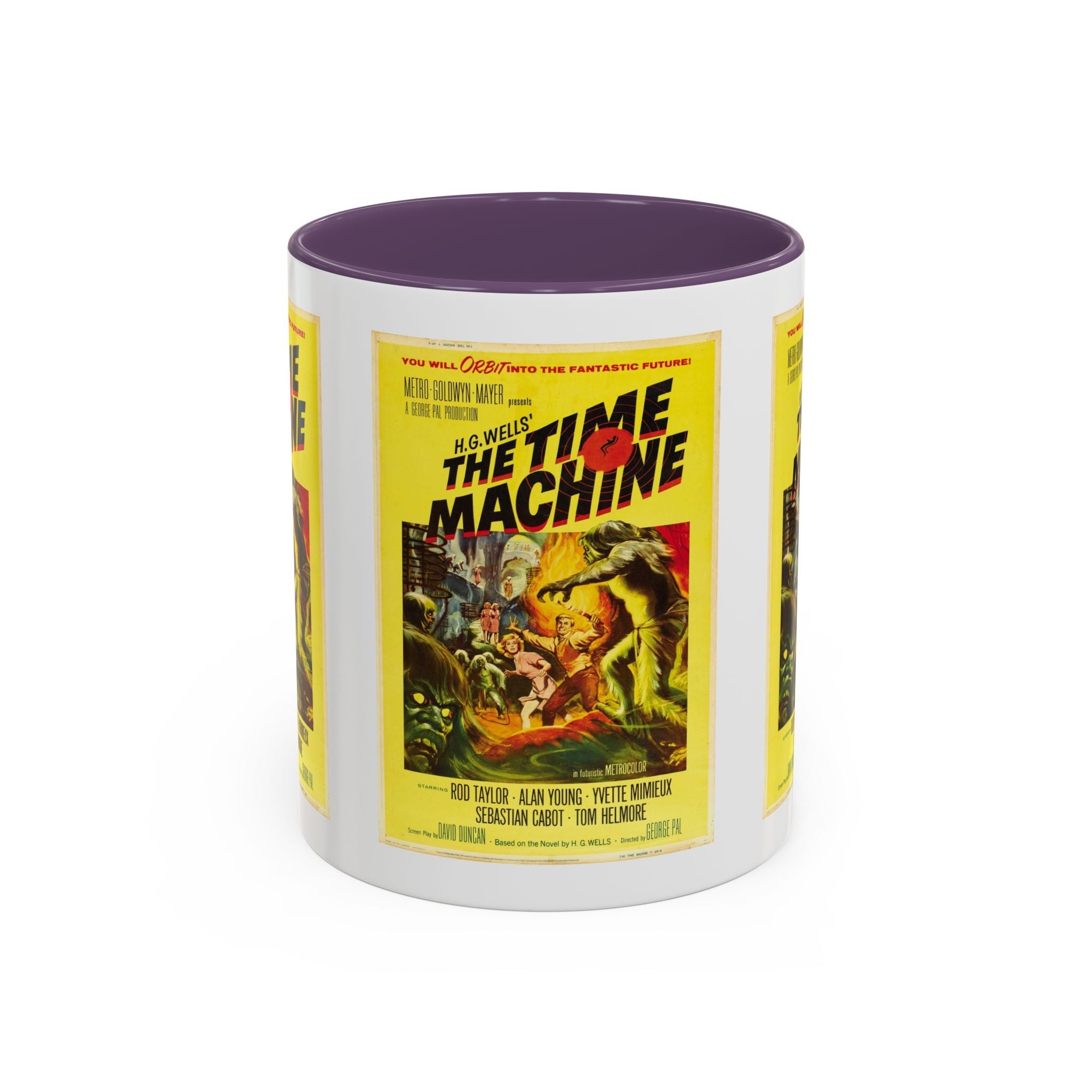 Cult Classic Movie Poster Art Accent Coffee Mug (11, 15oz) - The Time Machine 1960 - POPvault