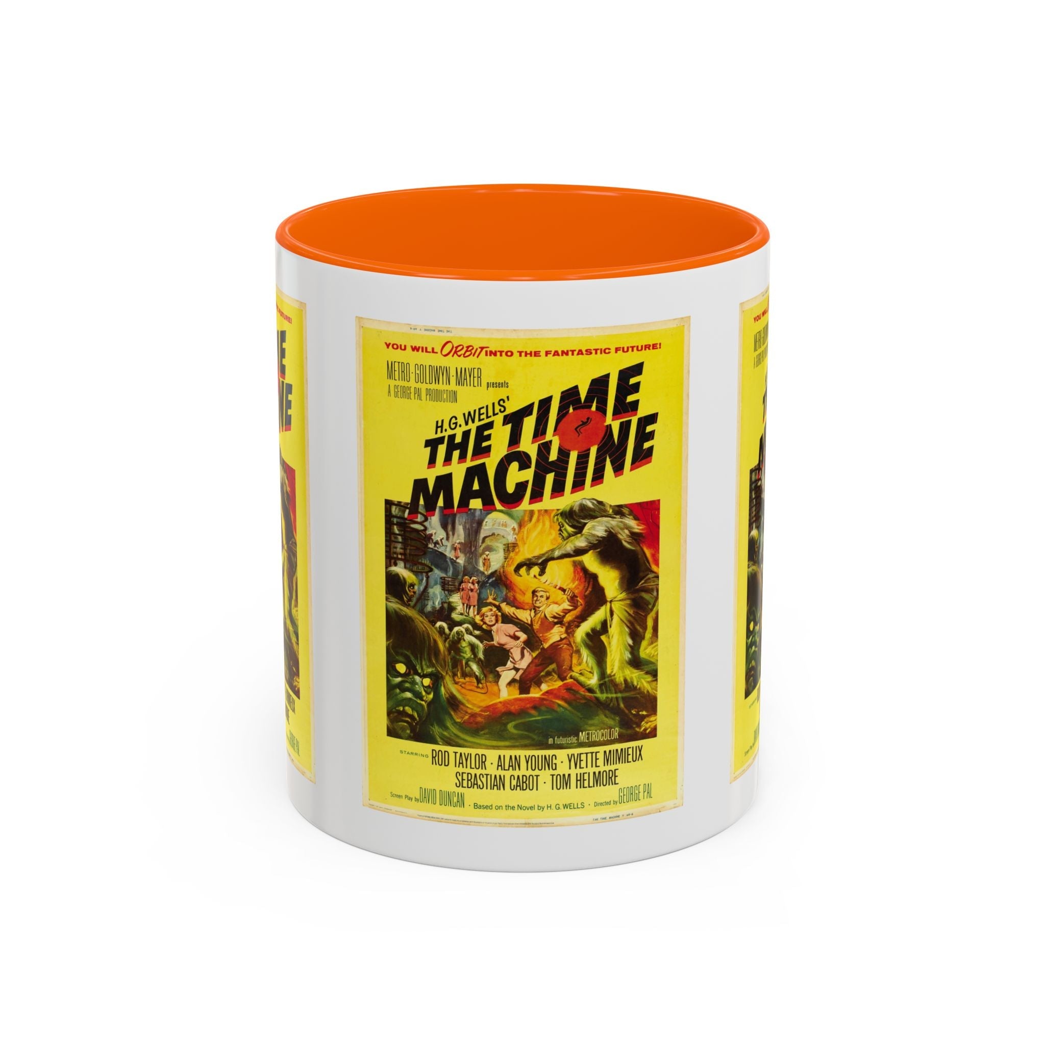 Cult Classic Movie Poster Art Accent Coffee Mug (11, 15oz) - The Time Machine 1960 - POPvault