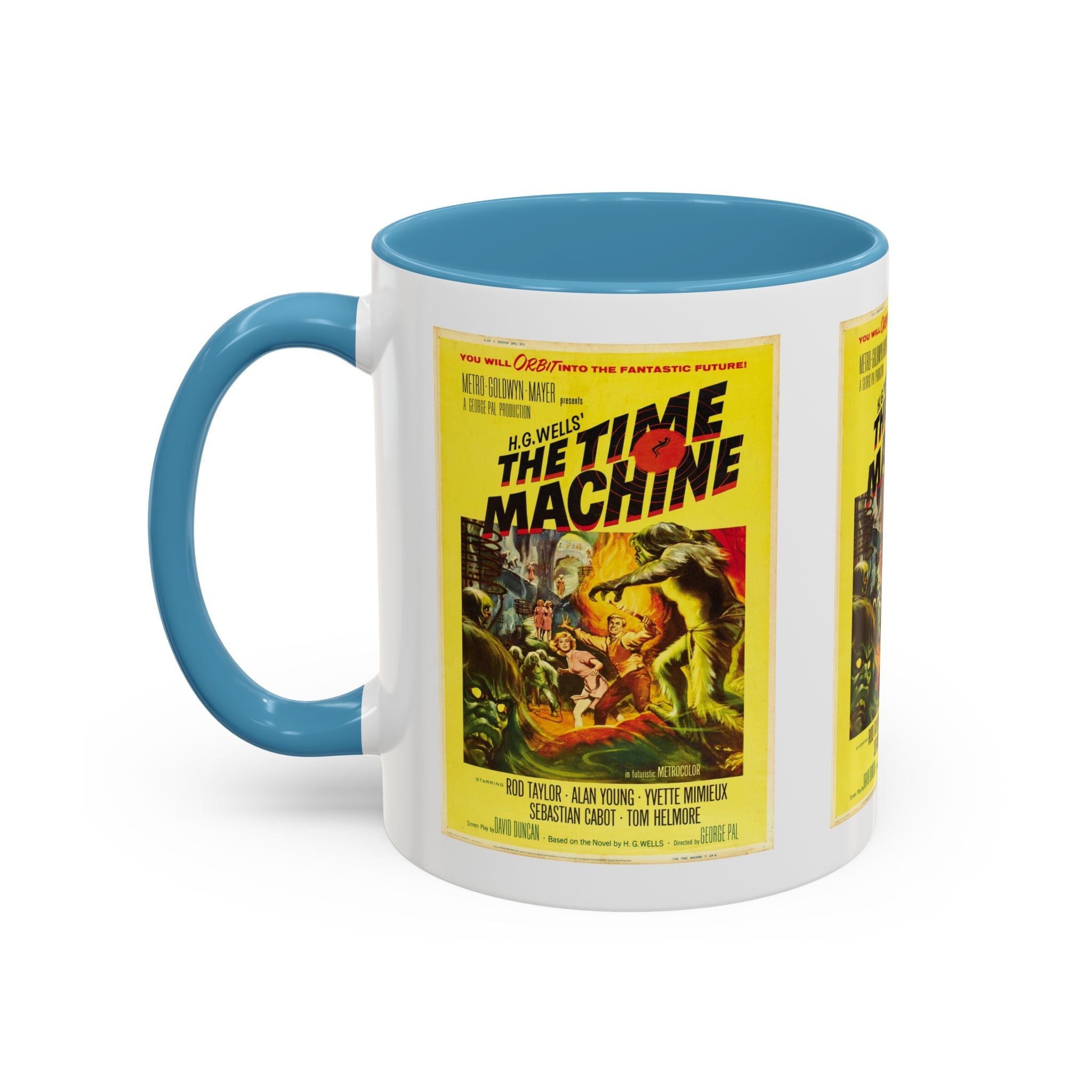 Cult Classic Movie Poster Art Accent Coffee Mug (11, 15oz) - The Time Machine 1960 - POPvault