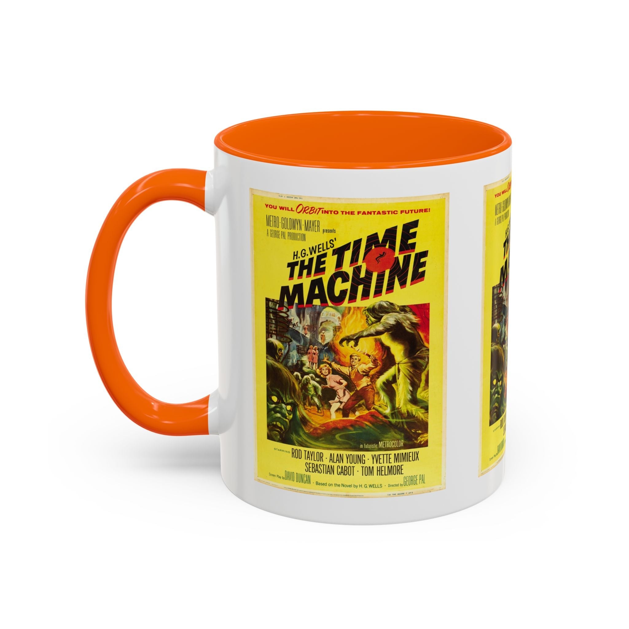 Cult Classic Movie Poster Art Accent Coffee Mug (11, 15oz) - The Time Machine 1960 - POPvault