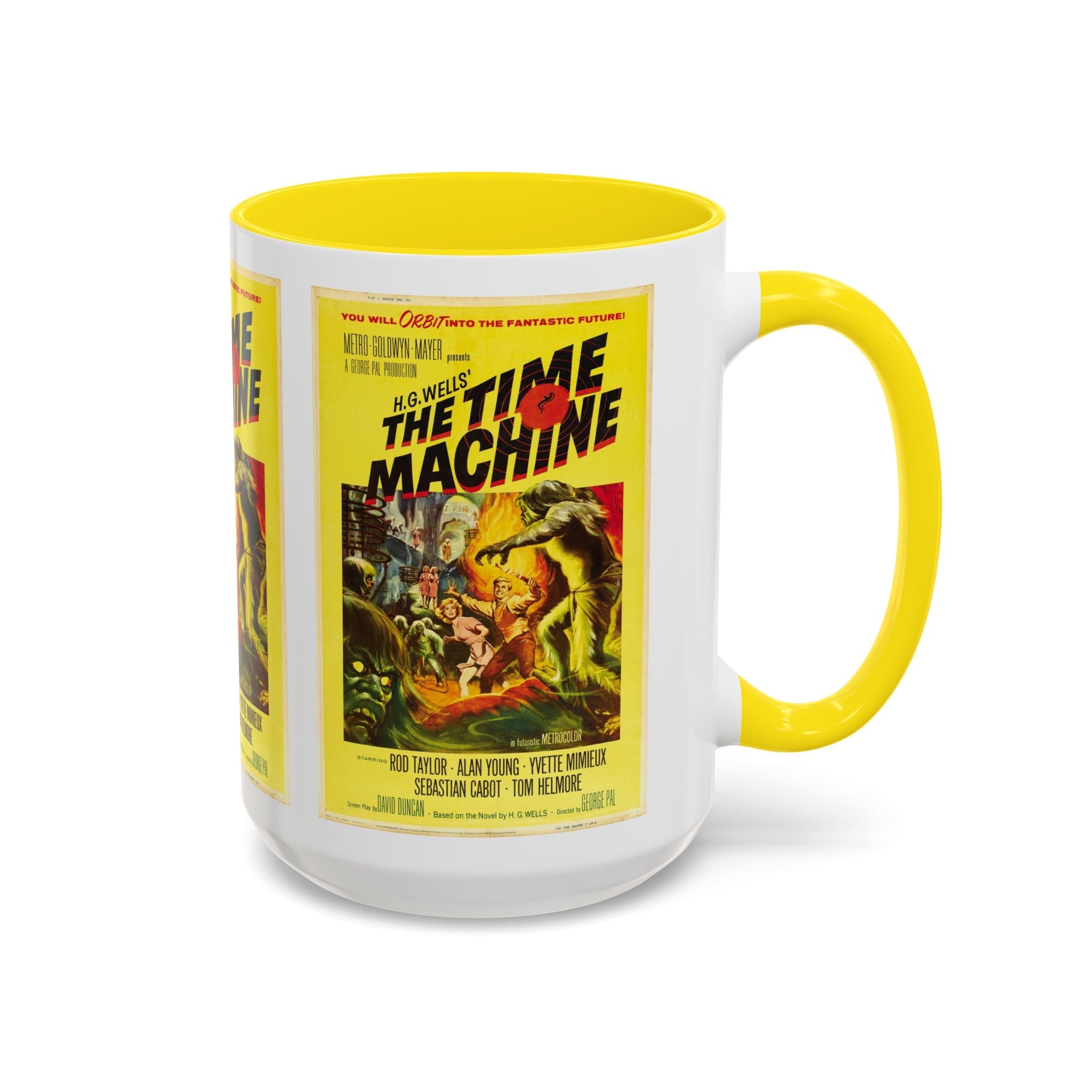 Cult Classic Movie Poster Art Accent Coffee Mug (11, 15oz) - The Time Machine 1960 - POPvault