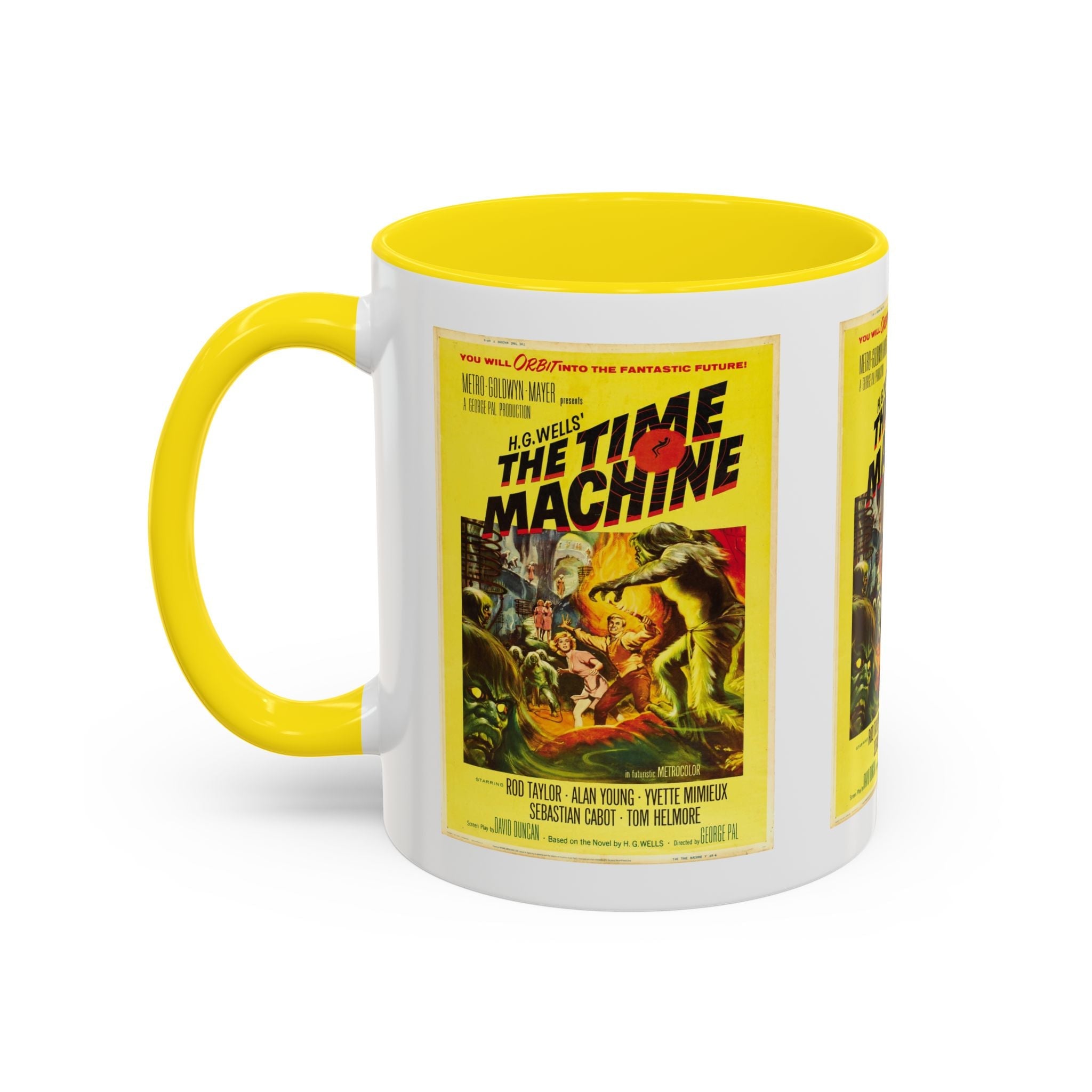Cult Classic Movie Poster Art Accent Coffee Mug (11, 15oz) - The Time Machine 1960 - POPvault