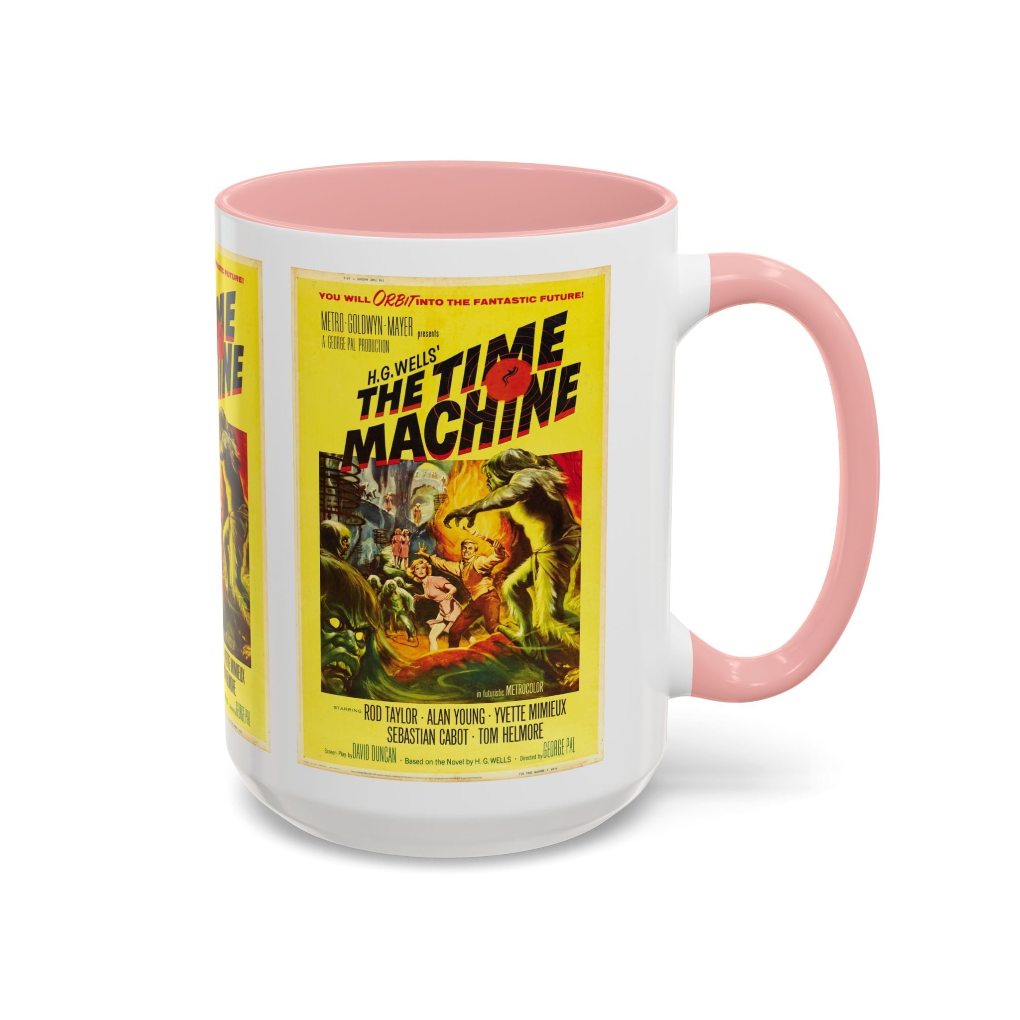 Cult Classic Movie Poster Art Accent Coffee Mug (11, 15oz) - The Time Machine 1960 - POPvault