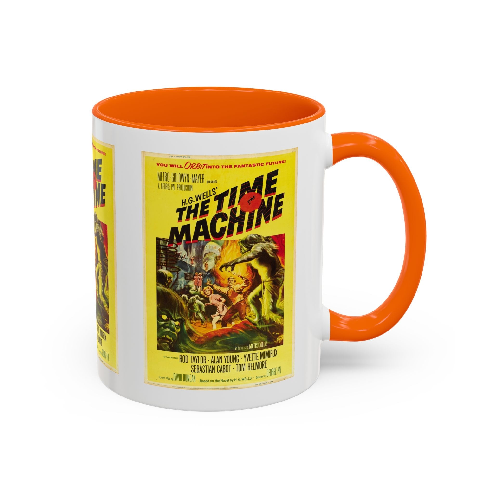 Cult Classic Movie Poster Art Accent Coffee Mug (11, 15oz) - The Time Machine 1960 - POPvault
