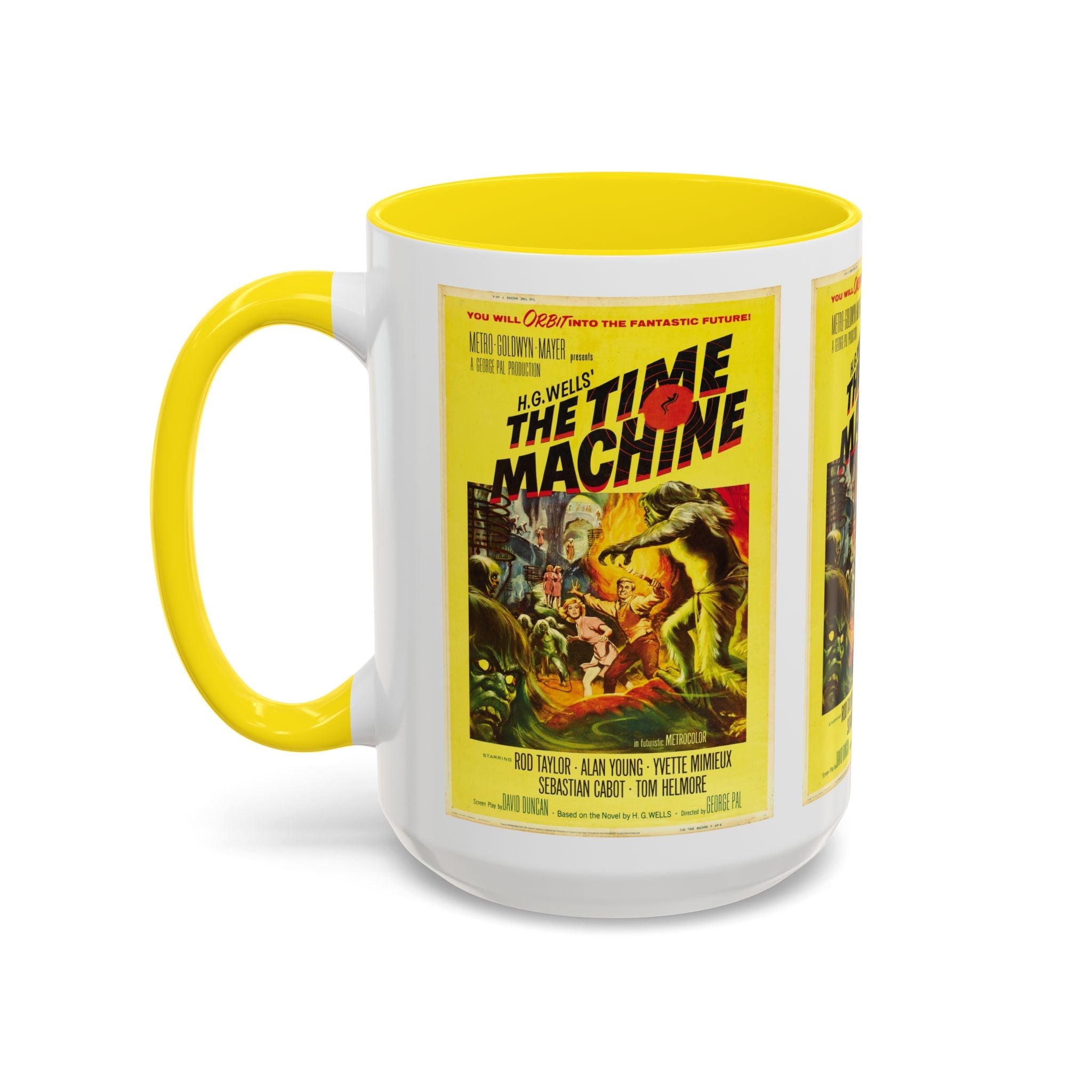Cult Classic Movie Poster Art Accent Coffee Mug (11, 15oz) - The Time Machine 1960 - POPvault