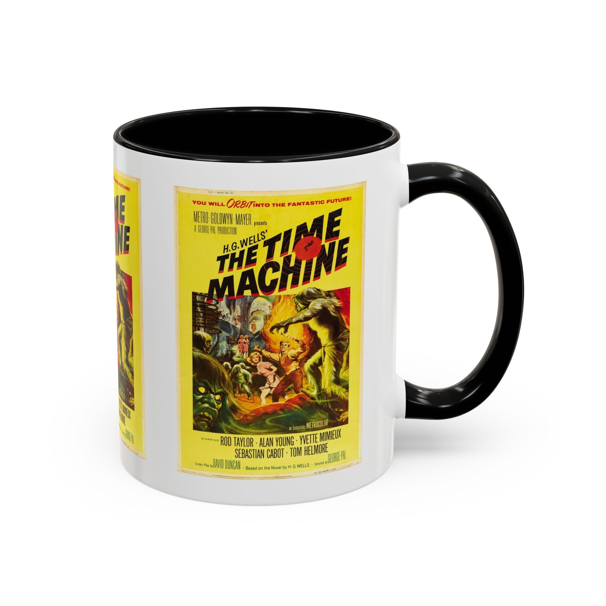 Cult Classic Movie Poster Art Accent Coffee Mug (11, 15oz) - The Time Machine 1960 - POPvault