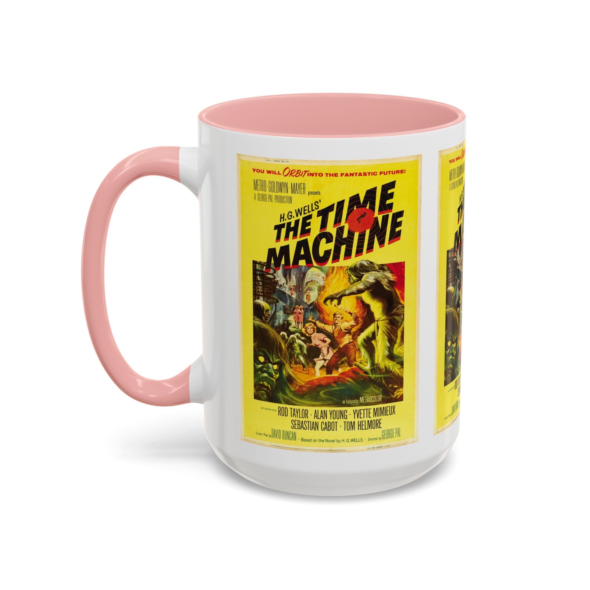 Cult Classic Movie Poster Art Accent Coffee Mug (11, 15oz) - The Time Machine 1960 - POPvault