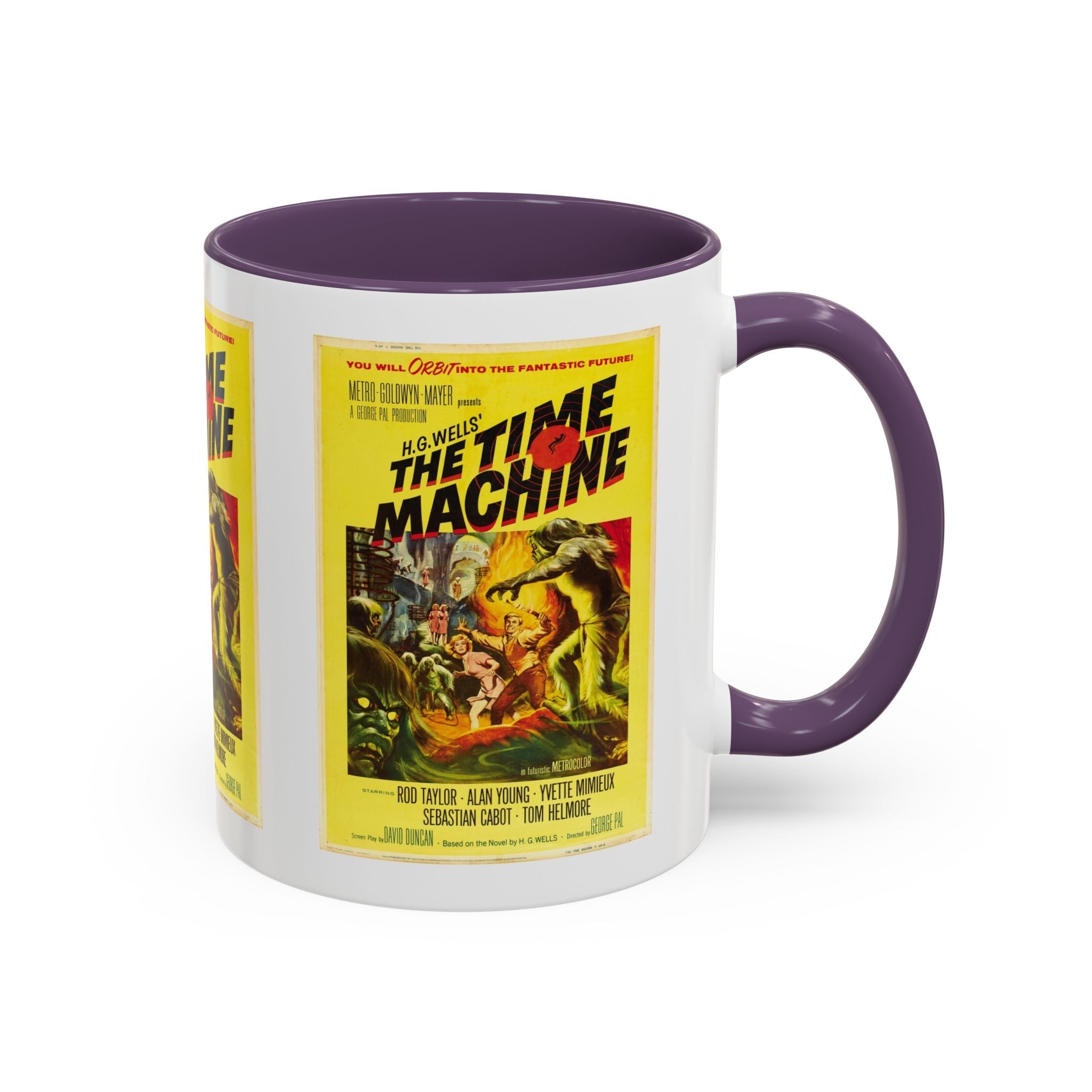 Cult Classic Movie Poster Art Accent Coffee Mug (11, 15oz) - The Time Machine 1960 - POPvault