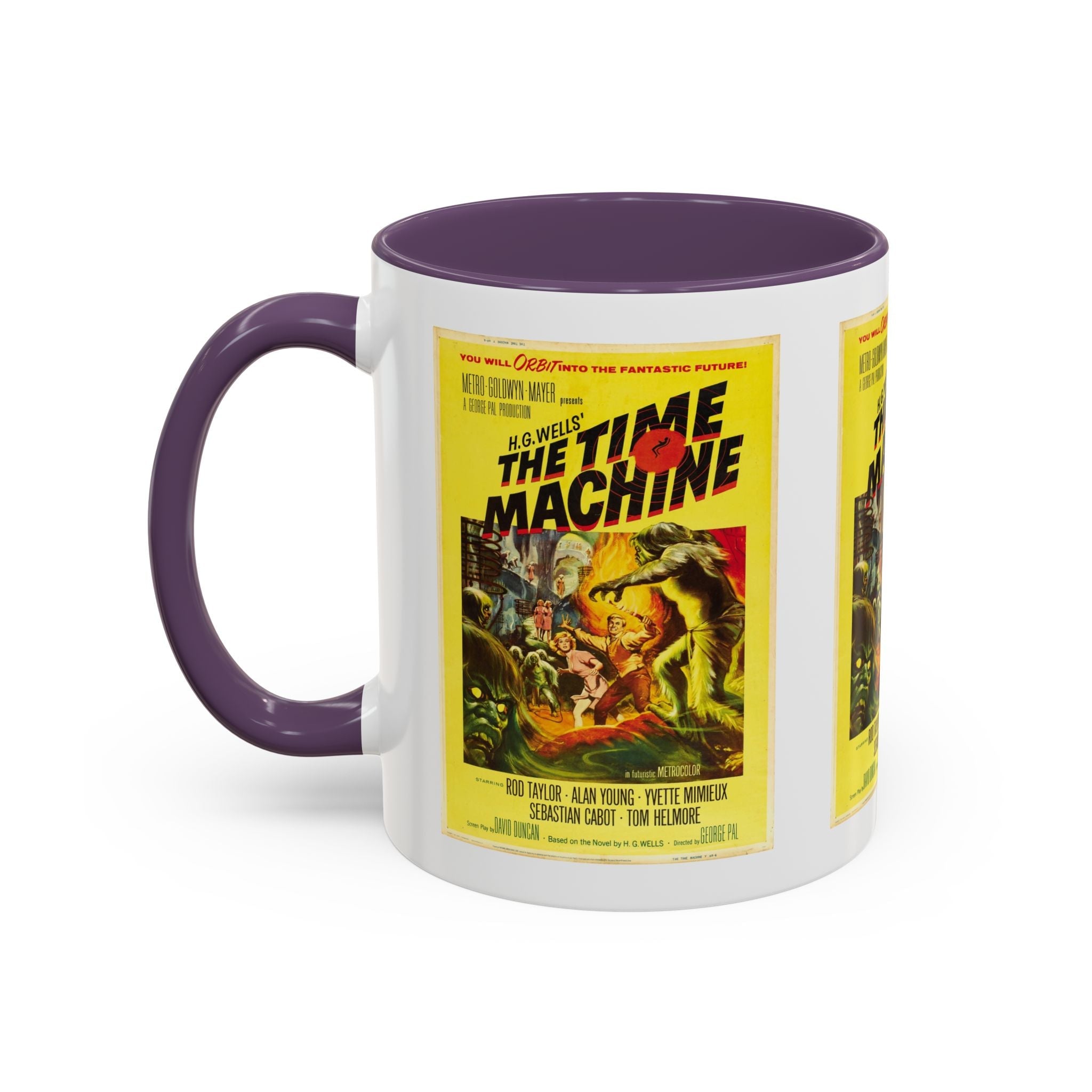 Cult Classic Movie Poster Art Accent Coffee Mug (11, 15oz) - The Time Machine 1960 - POPvault