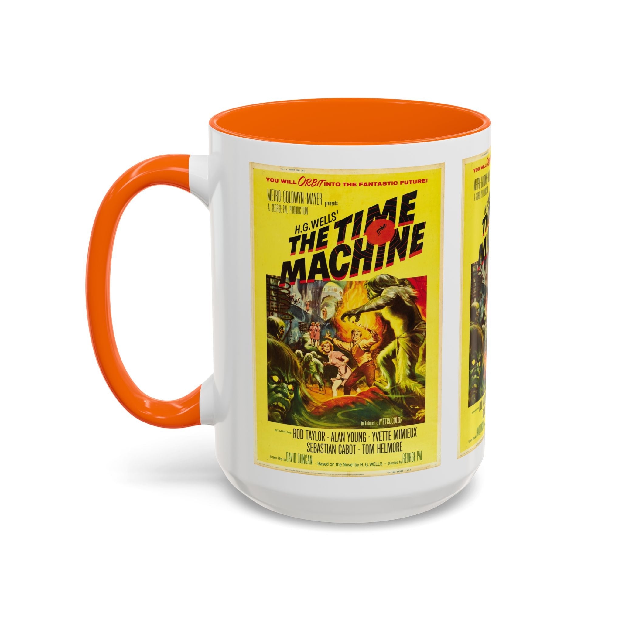 Cult Classic Movie Poster Art Accent Coffee Mug (11, 15oz) - The Time Machine 1960 - POPvault