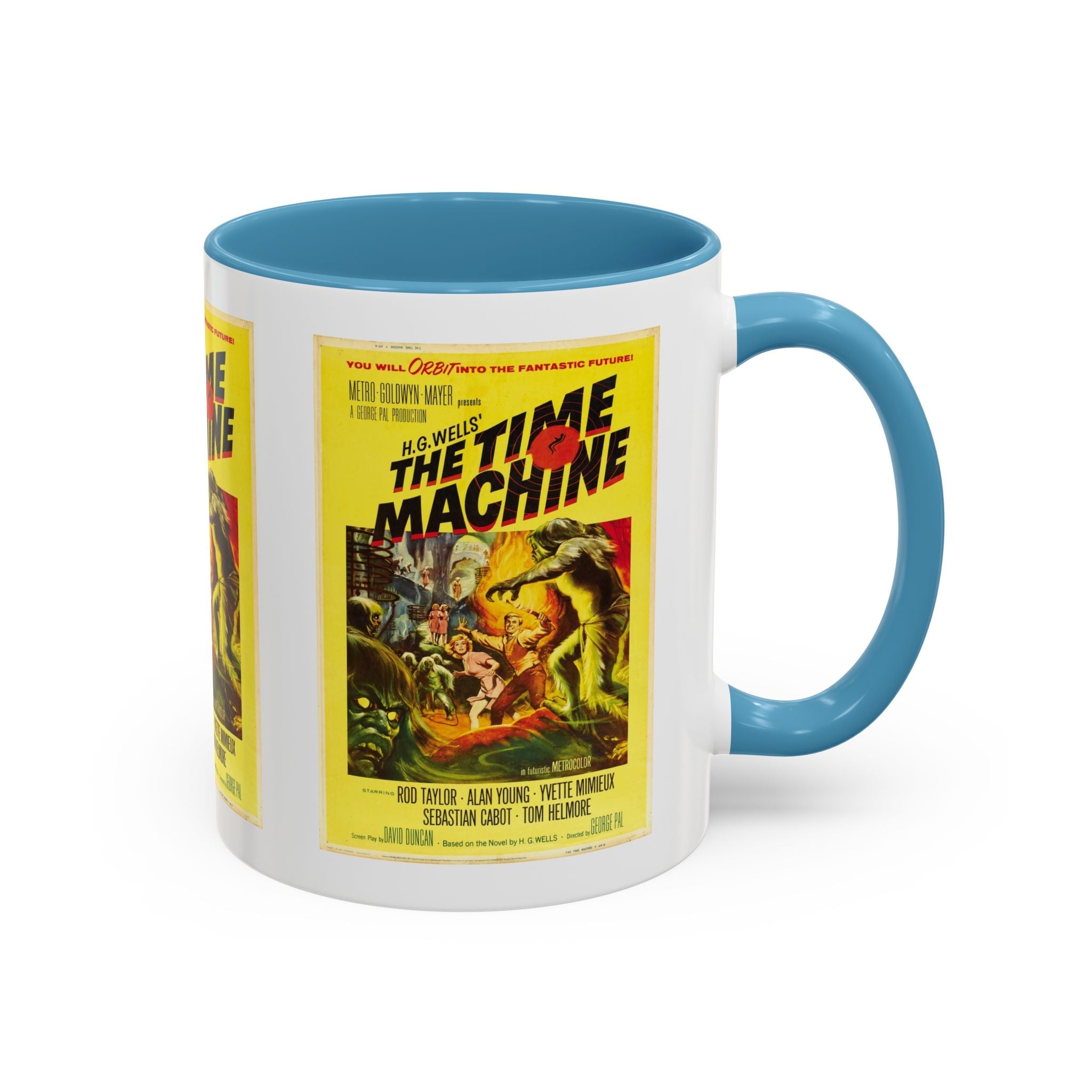 Cult Classic Movie Poster Art Accent Coffee Mug (11, 15oz) - The Time Machine 1960 - POPvault
