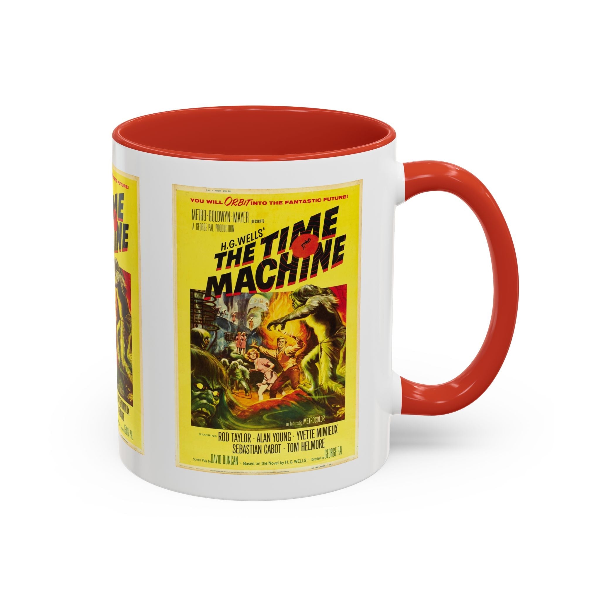 Cult Classic Movie Poster Art Accent Coffee Mug (11, 15oz) - The Time Machine 1960 - POPvault