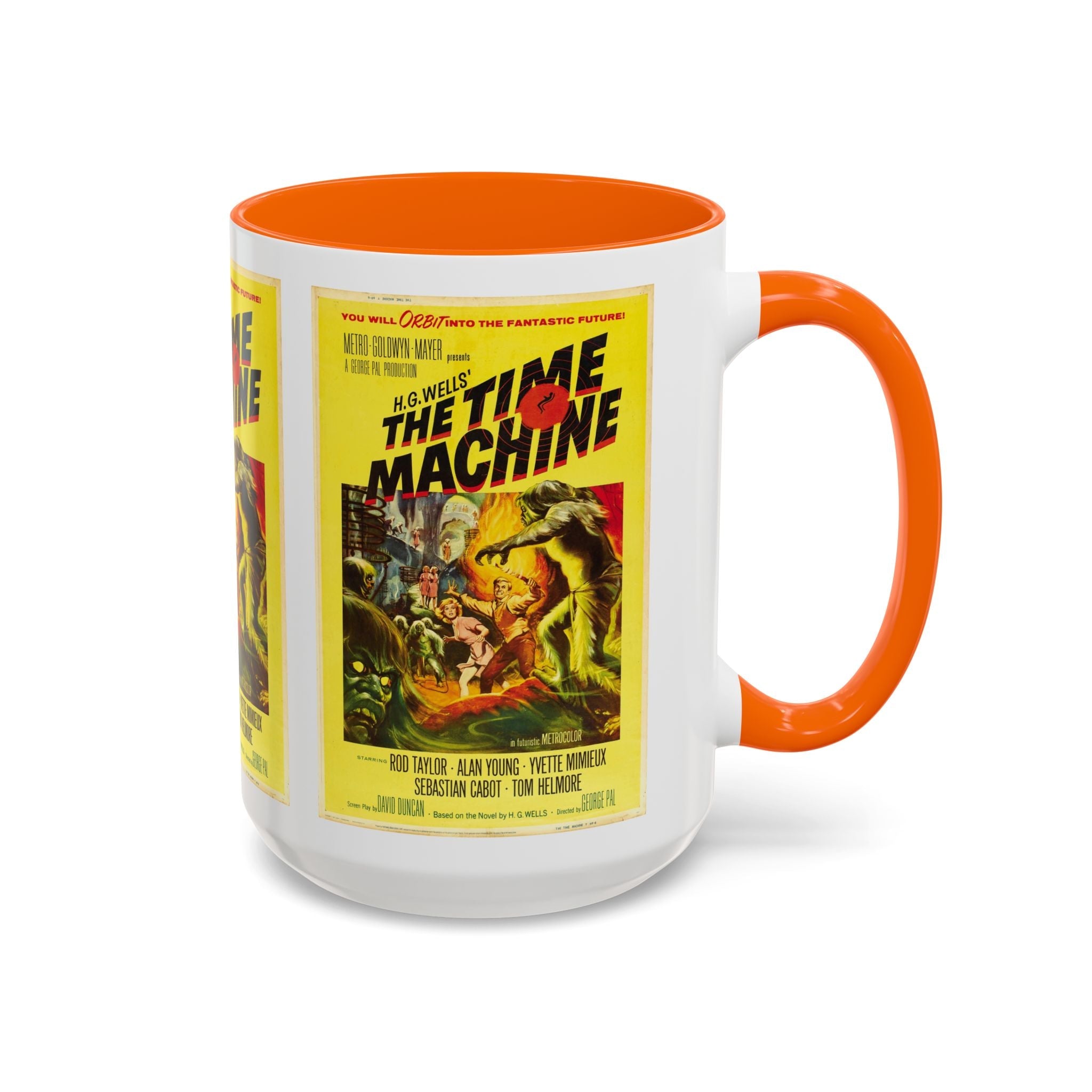Cult Classic Movie Poster Art Accent Coffee Mug (11, 15oz) - The Time Machine 1960 - POPvault