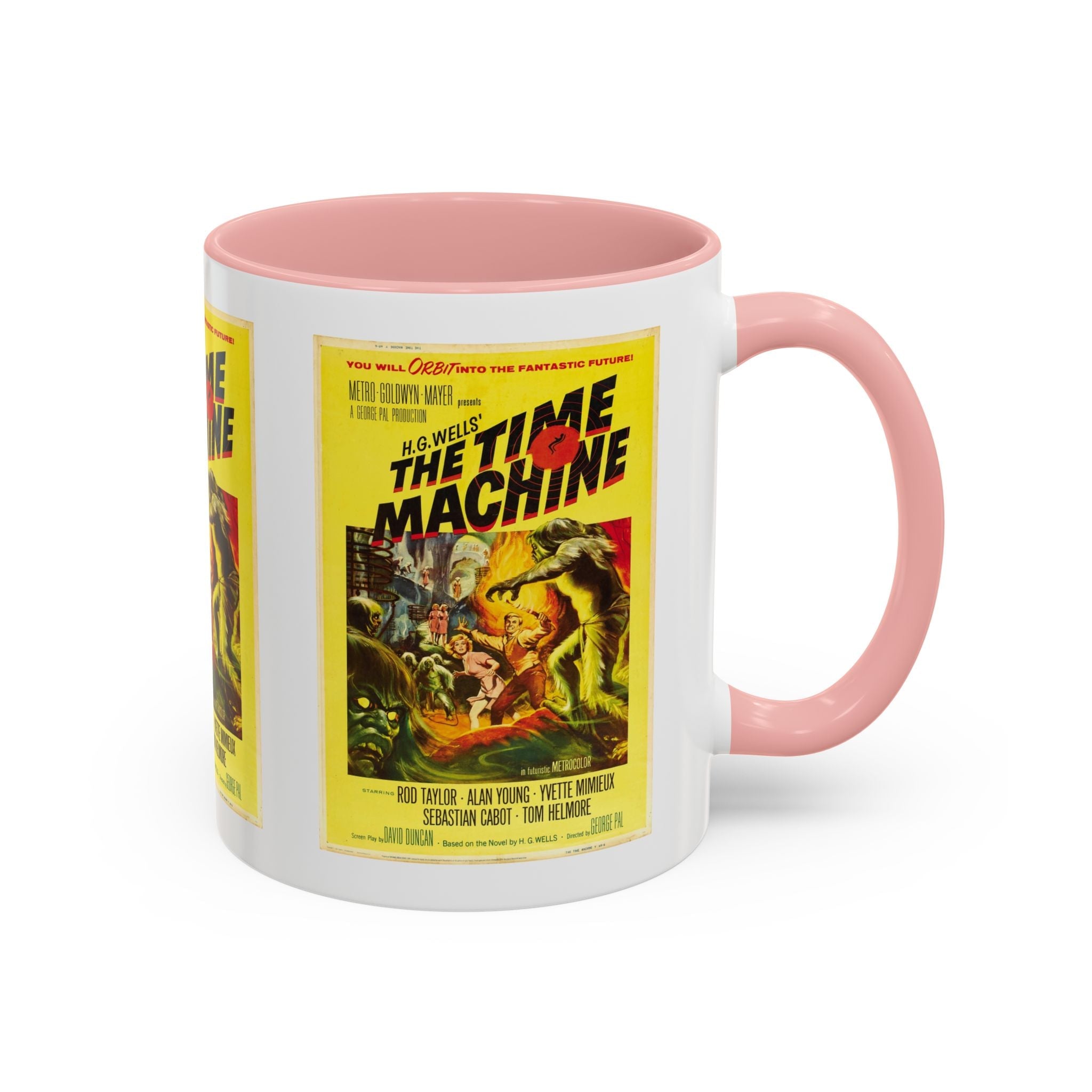 Cult Classic Movie Poster Art Accent Coffee Mug (11, 15oz) - The Time Machine 1960 - POPvault