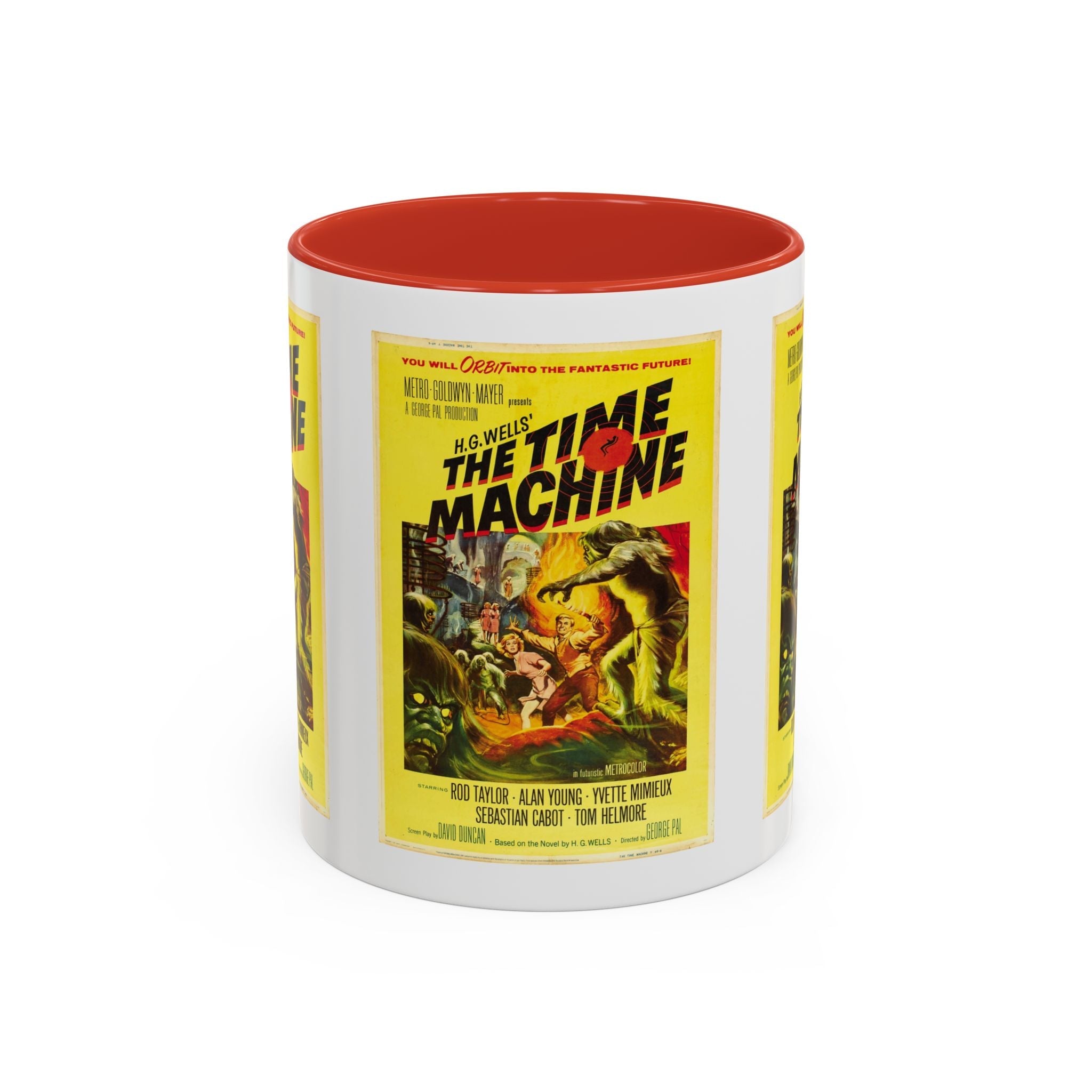 Cult Classic Movie Poster Art Accent Coffee Mug (11, 15oz) - The Time Machine 1960 - POPvault