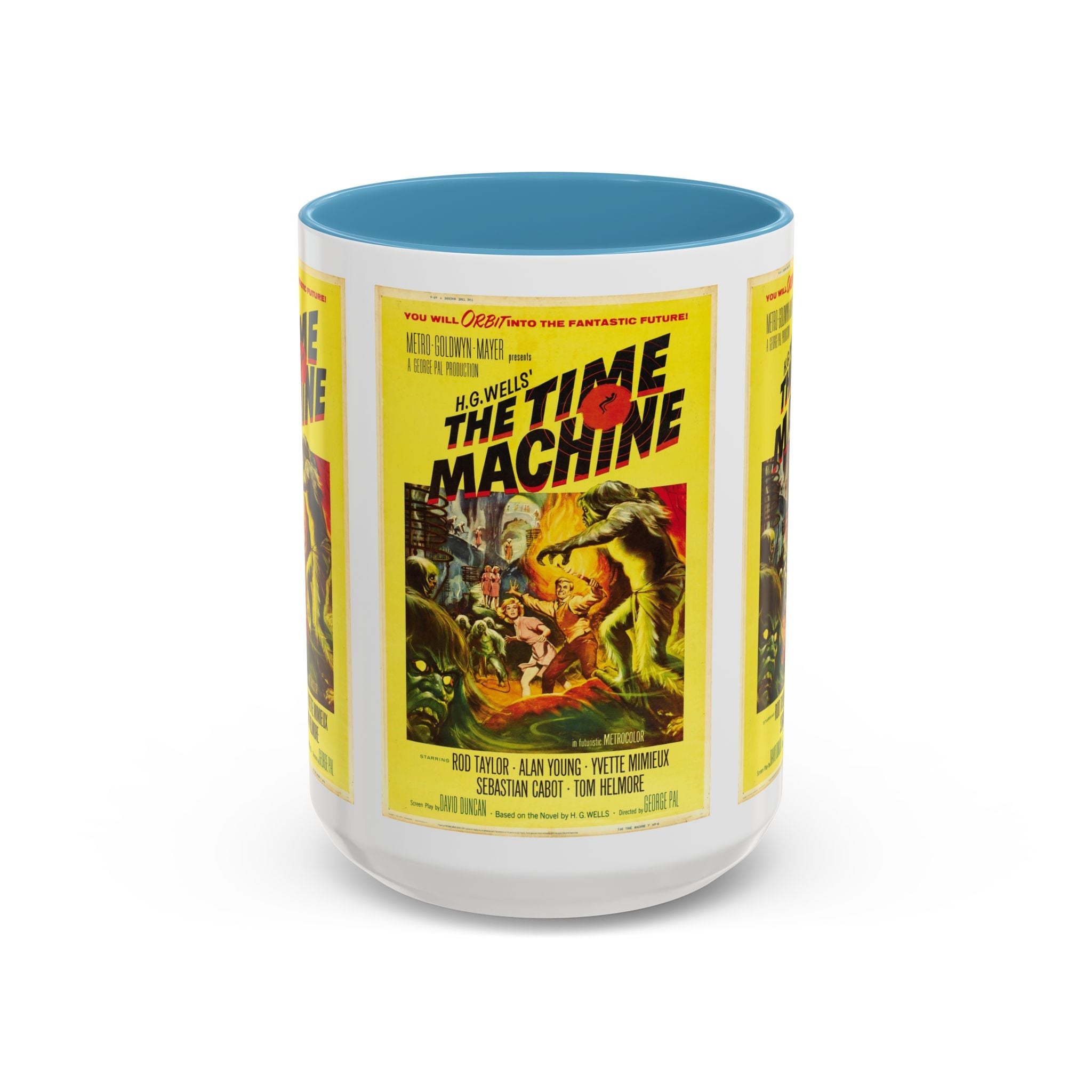 Cult Classic Movie Poster Art Accent Coffee Mug (11, 15oz) - The Time Machine 1960 - POPvault
