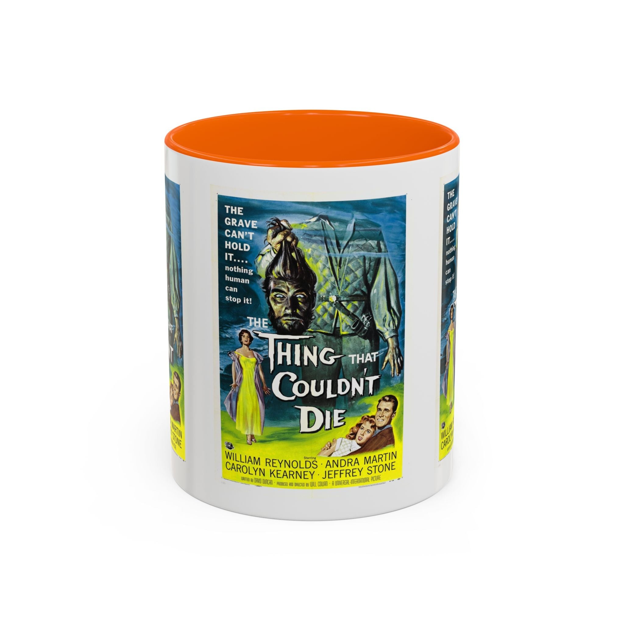 Cult Classic Movie Poster Art Accent Coffee Mug (11, 15oz) - Thing That Couldn't Die 1958 - POPvault