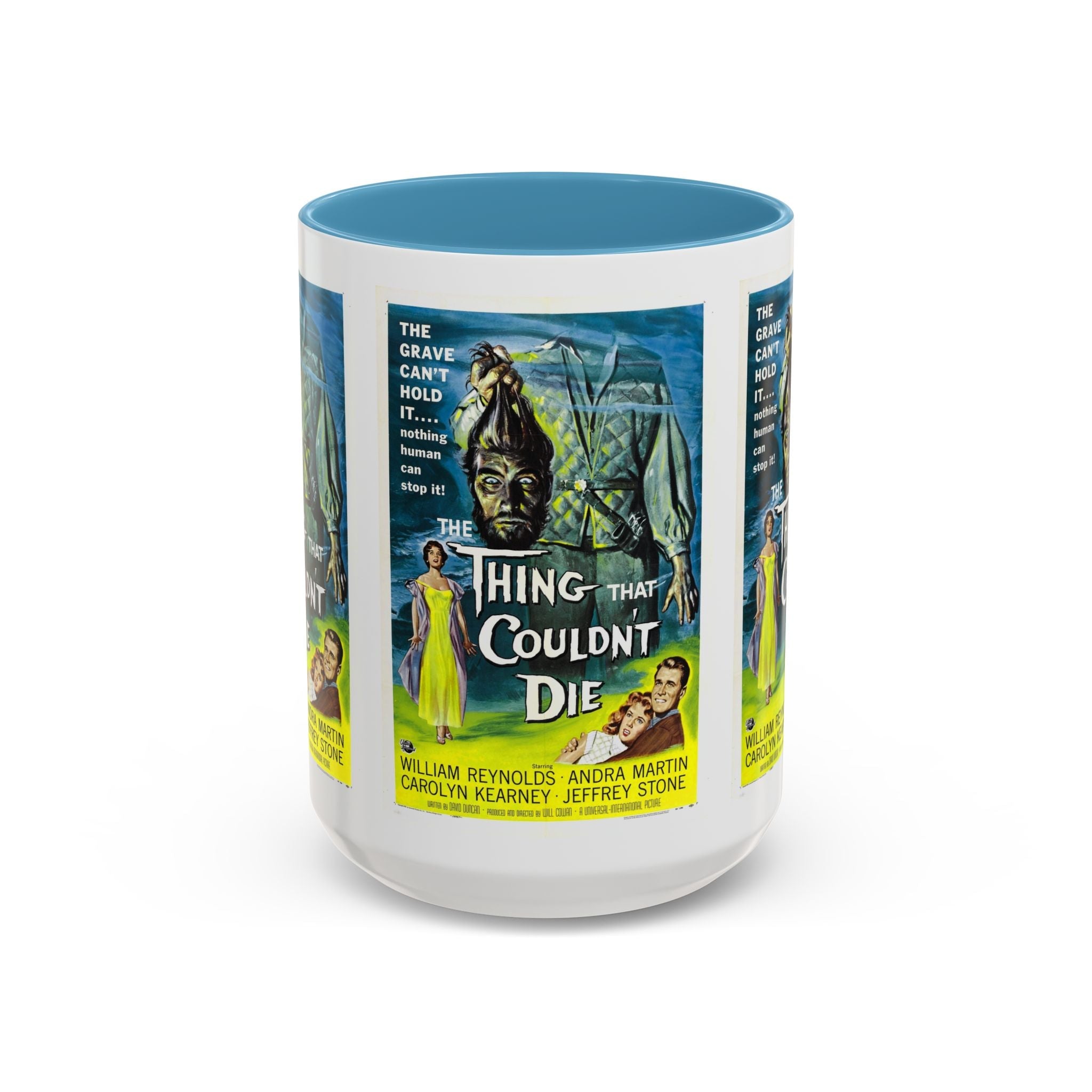 Cult Classic Movie Poster Art Accent Coffee Mug (11, 15oz) - Thing That Couldn't Die 1958 - POPvault