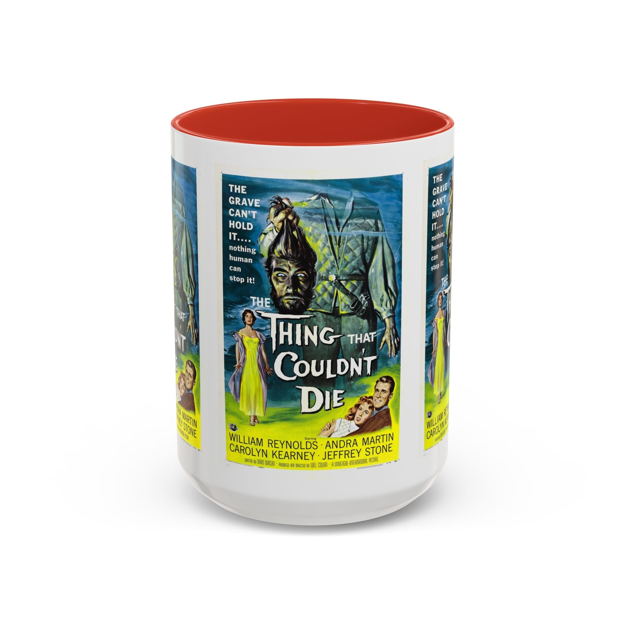 Cult Classic Movie Poster Art Accent Coffee Mug (11, 15oz) - Thing That Couldn't Die 1958 - POPvault