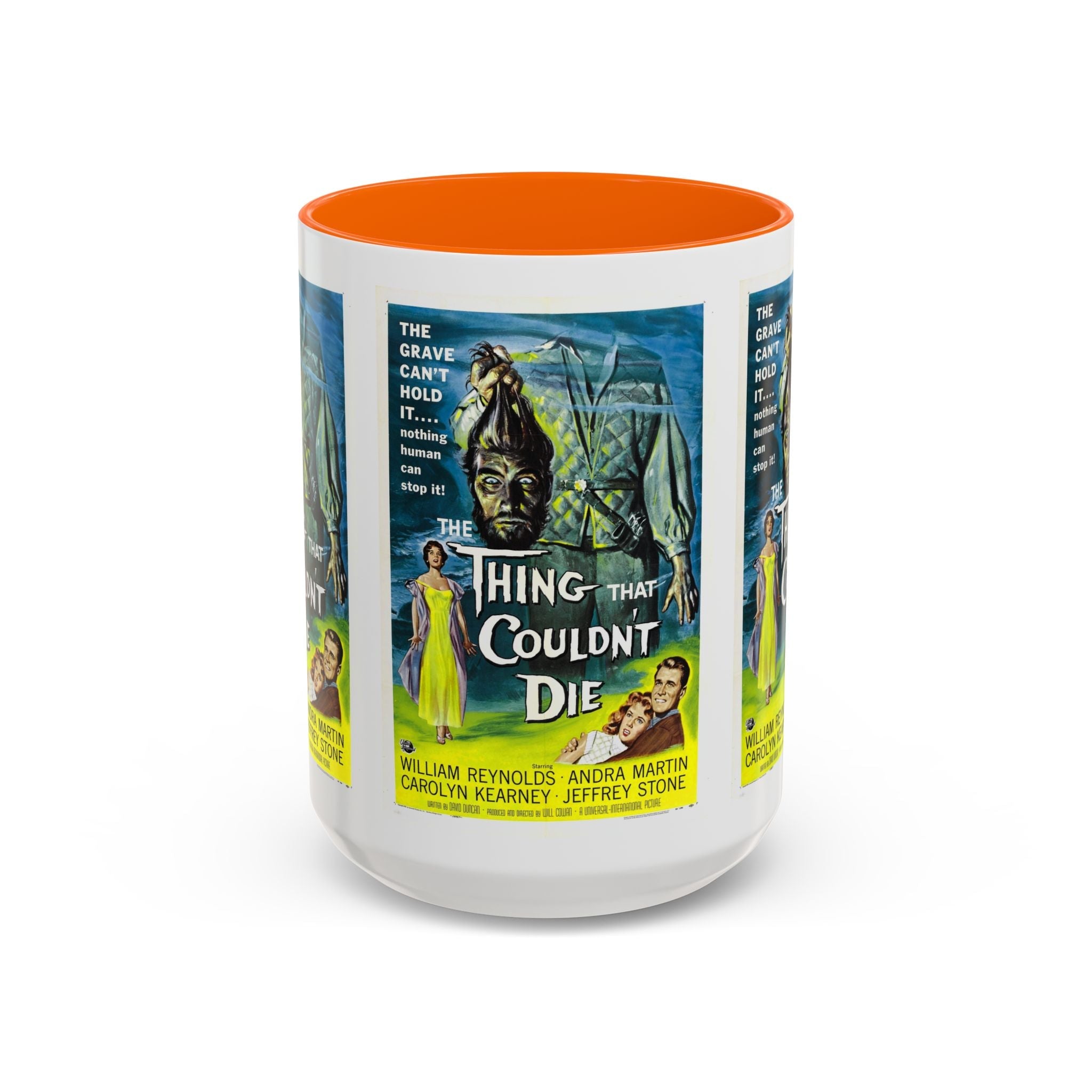 Cult Classic Movie Poster Art Accent Coffee Mug (11, 15oz) - Thing That Couldn't Die 1958 - POPvault