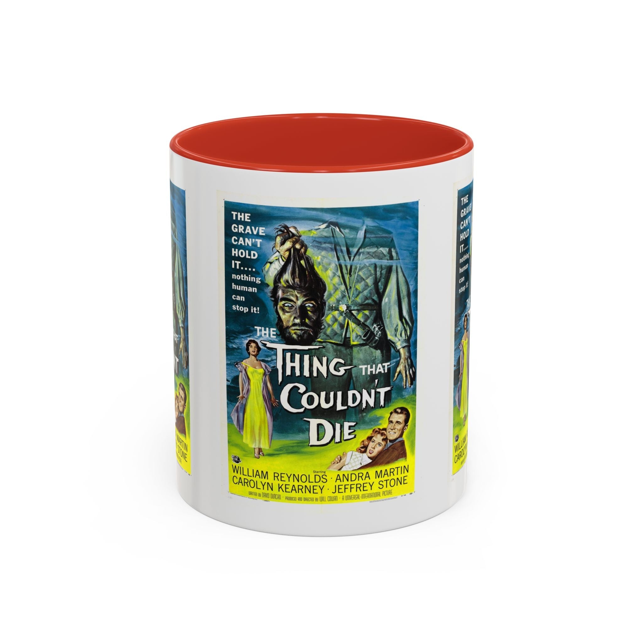 Cult Classic Movie Poster Art Accent Coffee Mug (11, 15oz) - Thing That Couldn't Die 1958 - POPvault