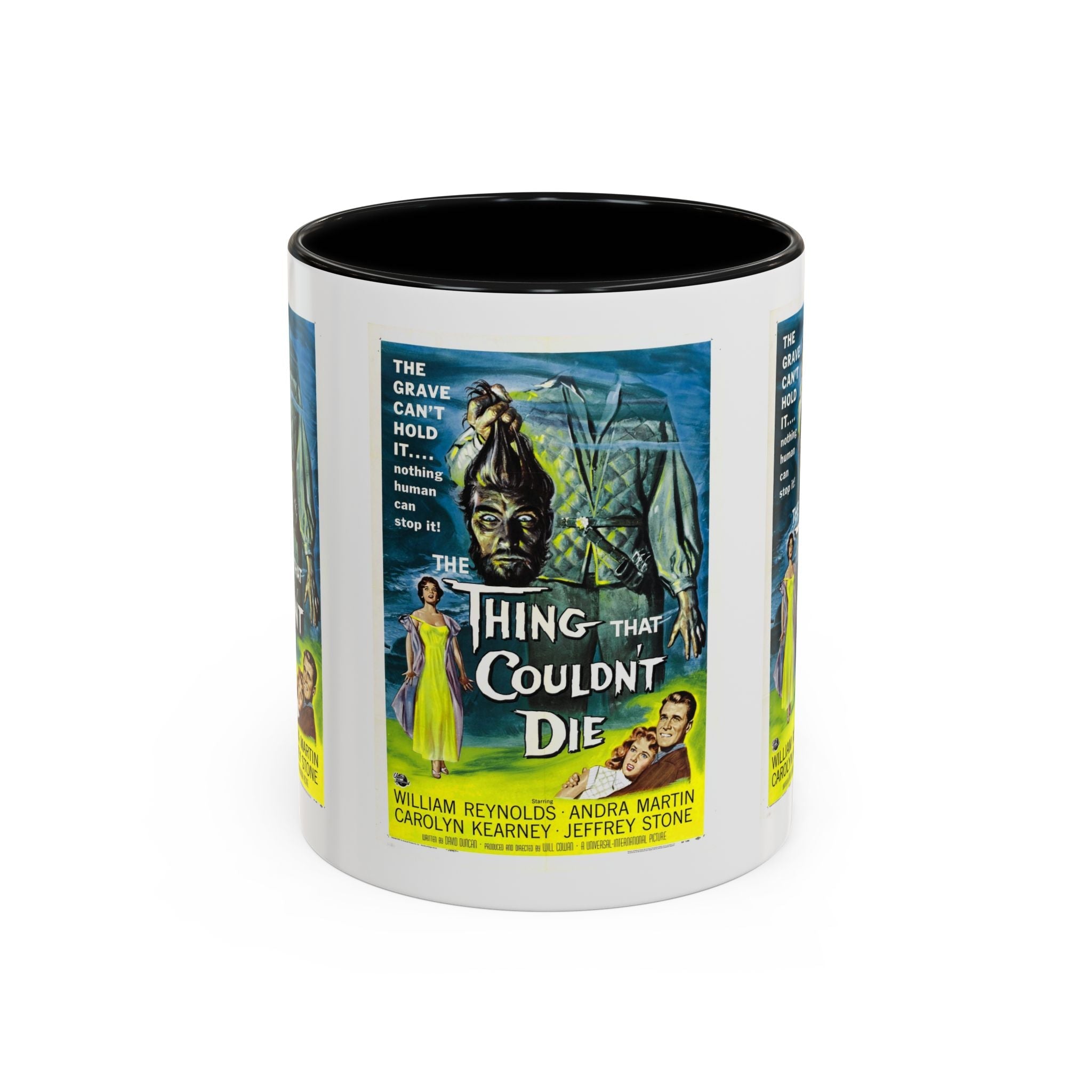Cult Classic Movie Poster Art Accent Coffee Mug (11, 15oz) - Thing That Couldn't Die 1958 - POPvault