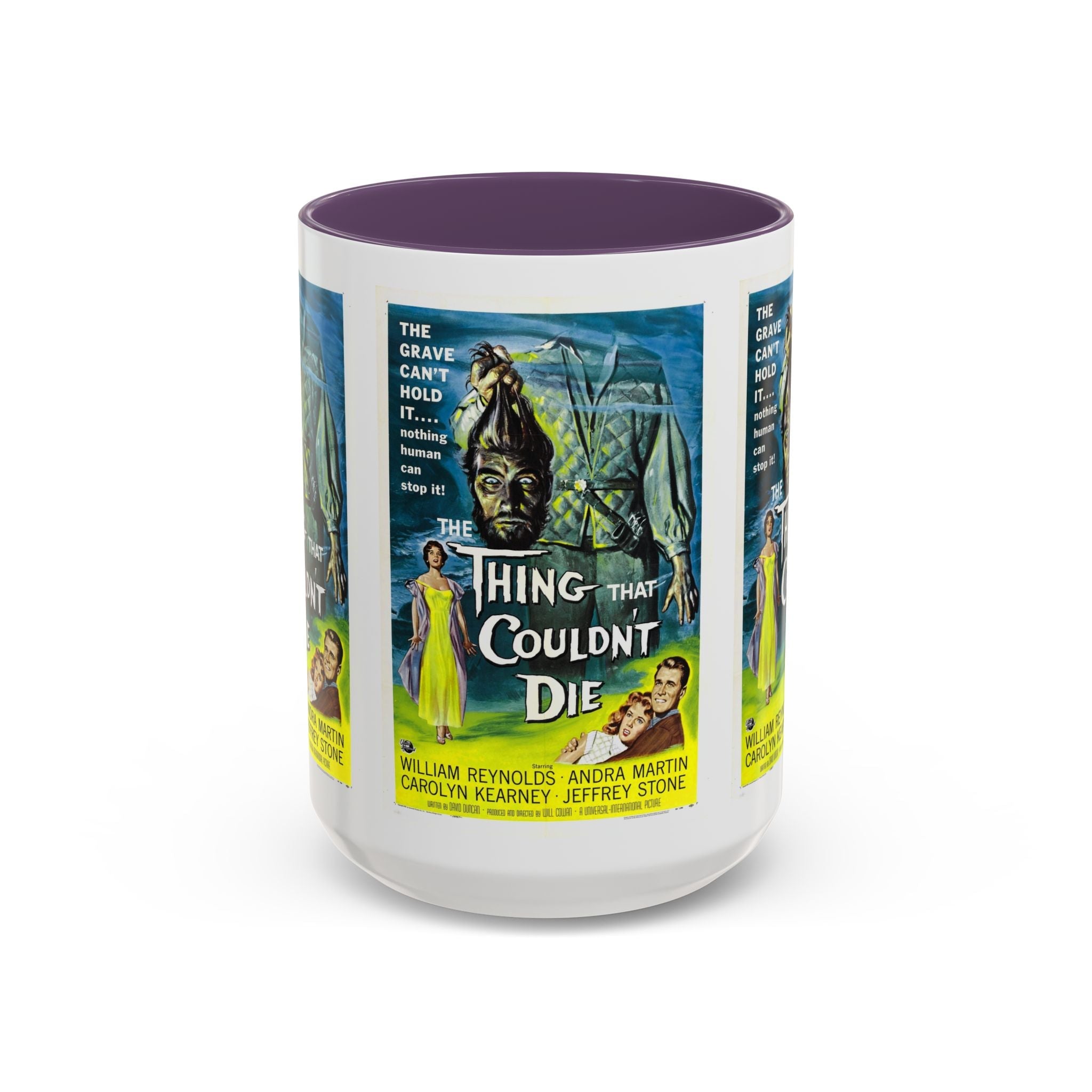 Cult Classic Movie Poster Art Accent Coffee Mug (11, 15oz) - Thing That Couldn't Die 1958 - POPvault