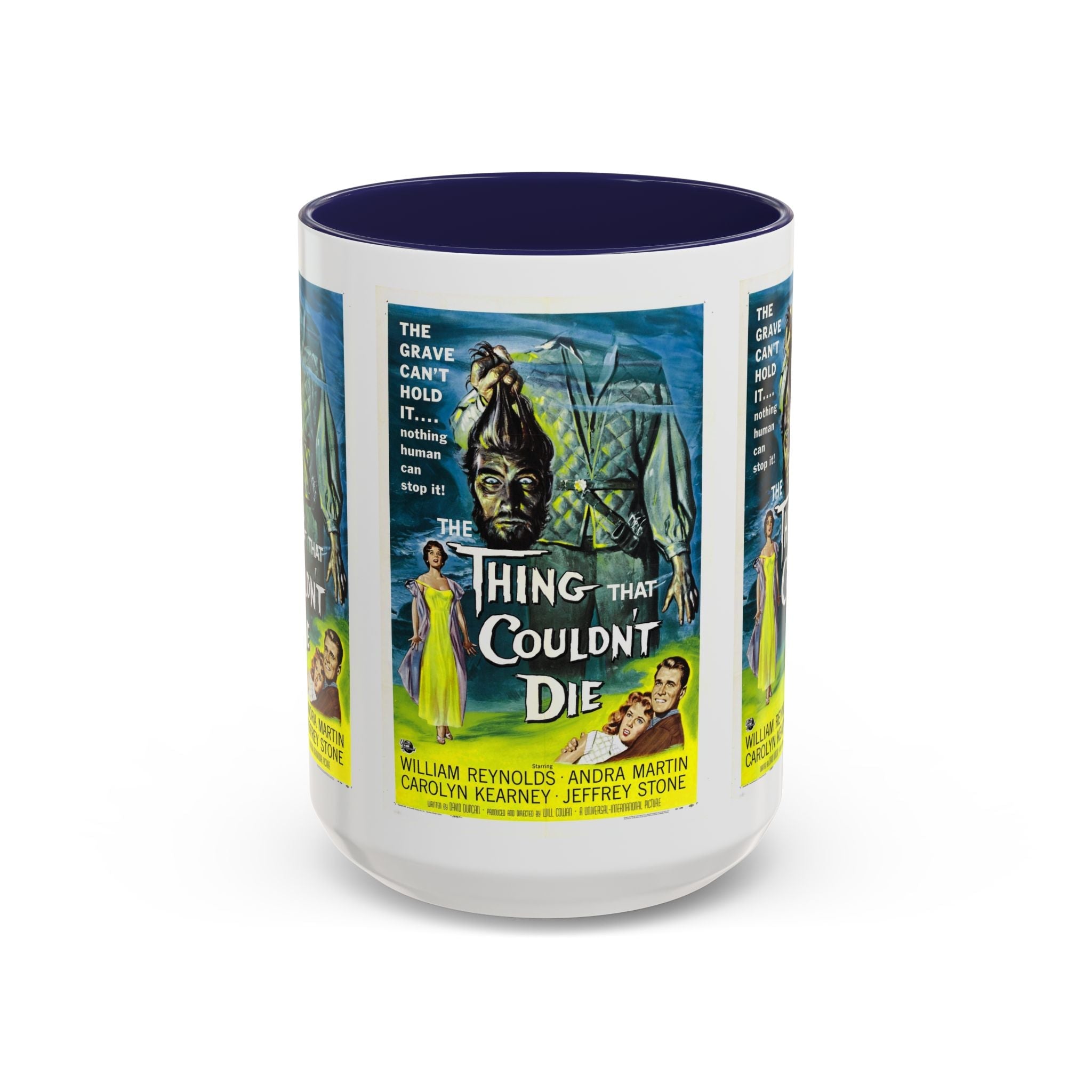 Cult Classic Movie Poster Art Accent Coffee Mug (11, 15oz) - Thing That Couldn't Die 1958 - POPvault