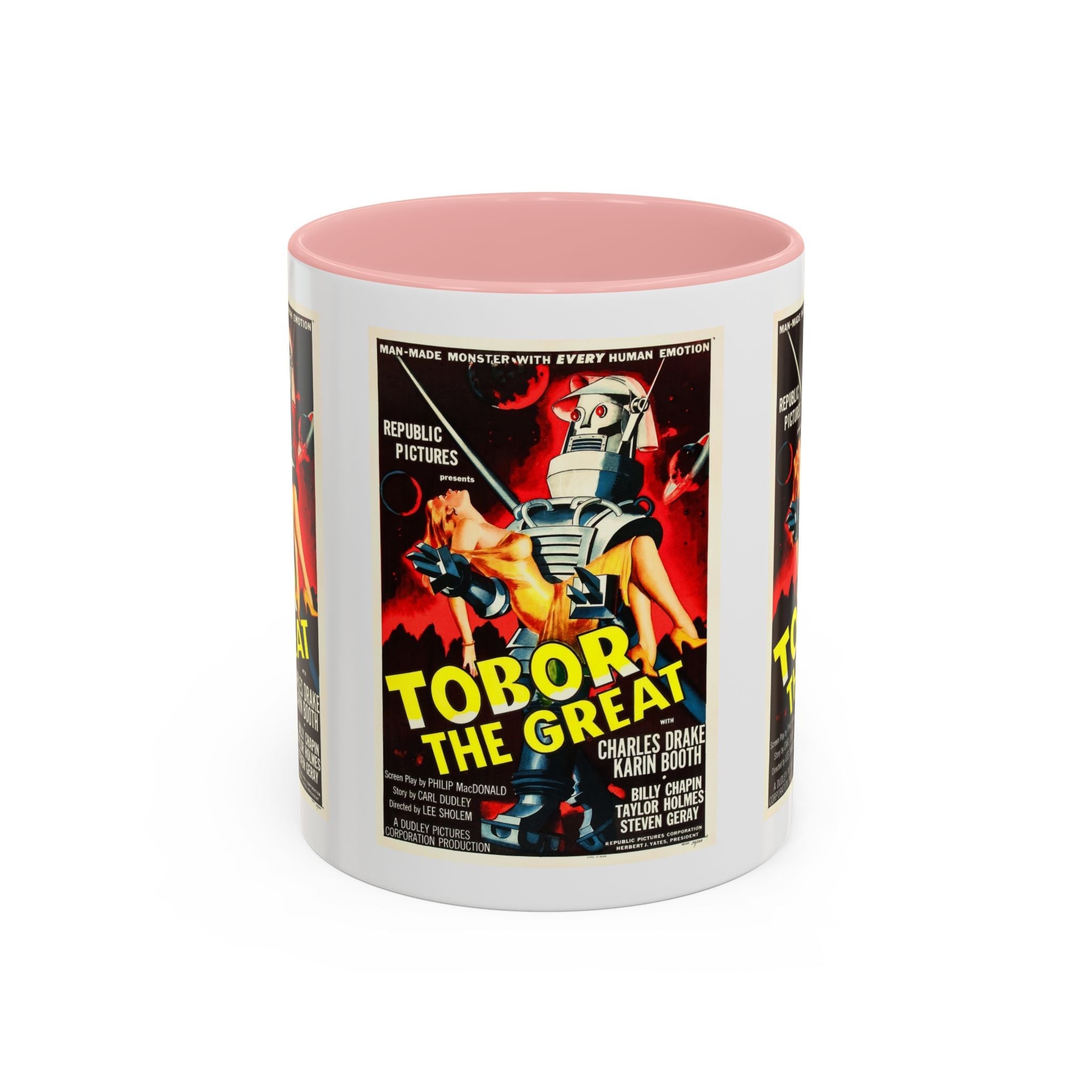 Cult Classic Movie Poster Art Accent Coffee Mug (11, 15oz) - Tobor The Great 1954 - POPvault