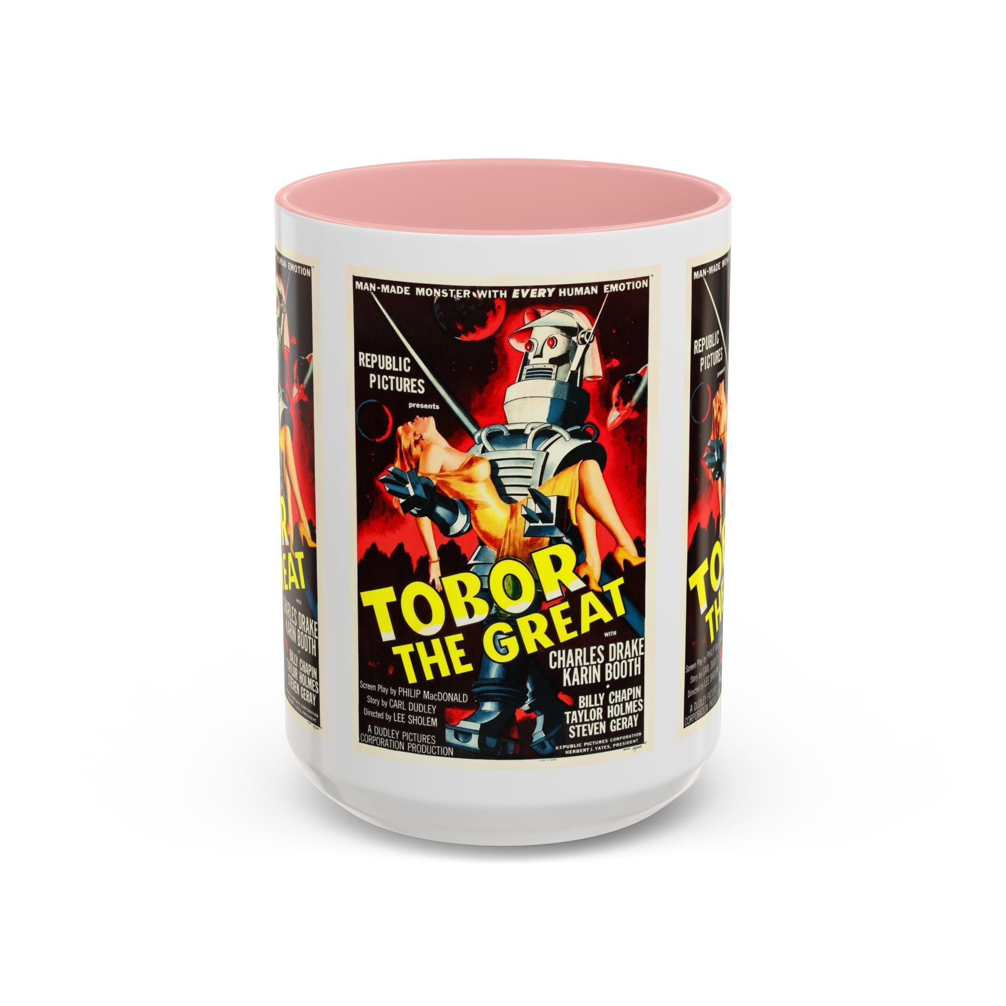 Cult Classic Movie Poster Art Accent Coffee Mug (11, 15oz) - Tobor The Great 1954 - POPvault