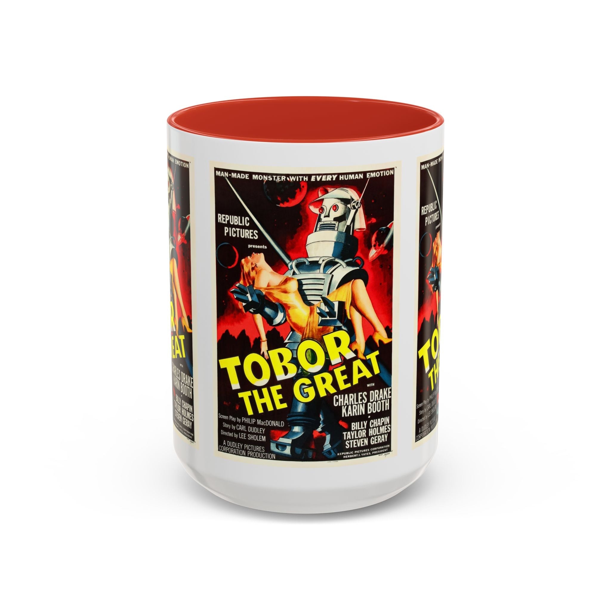 Cult Classic Movie Poster Art Accent Coffee Mug (11, 15oz) - Tobor The Great 1954 - POPvault