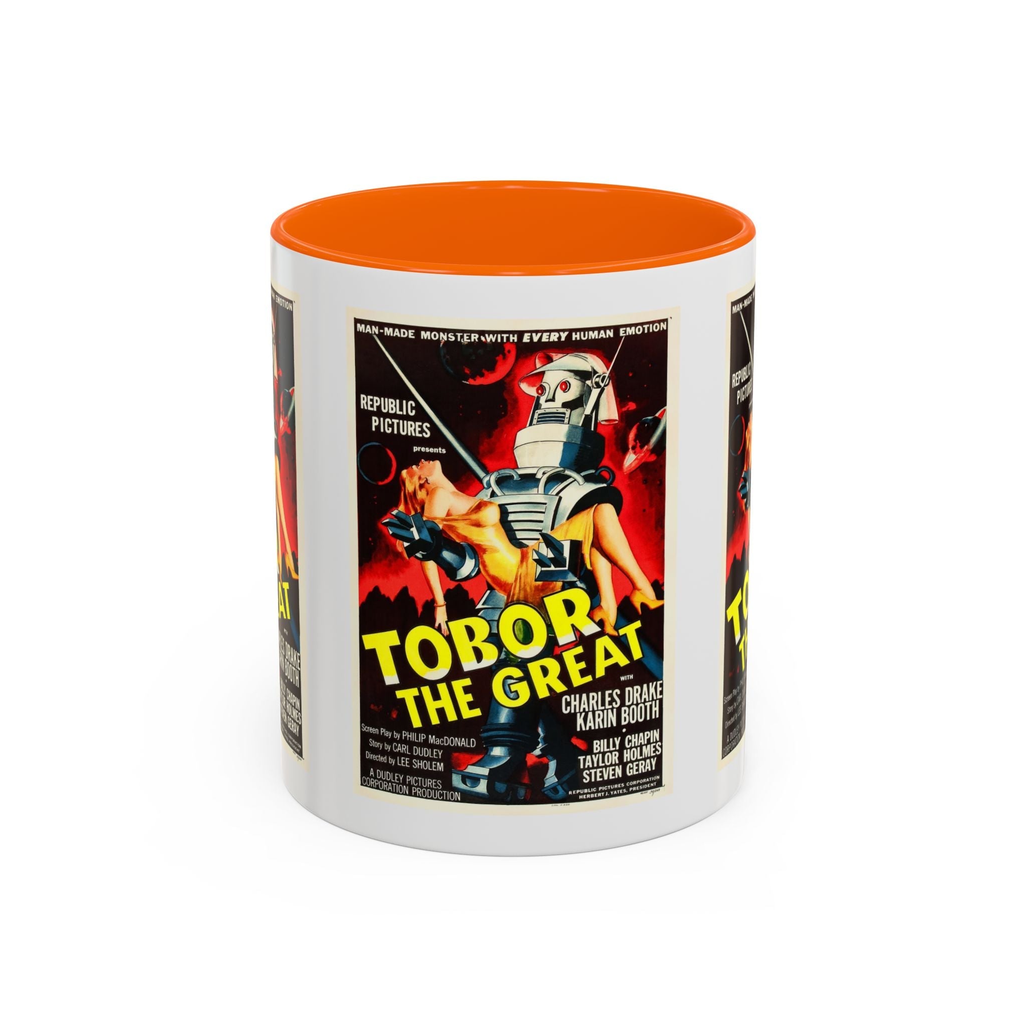 Cult Classic Movie Poster Art Accent Coffee Mug (11, 15oz) - Tobor The Great 1954 - POPvault