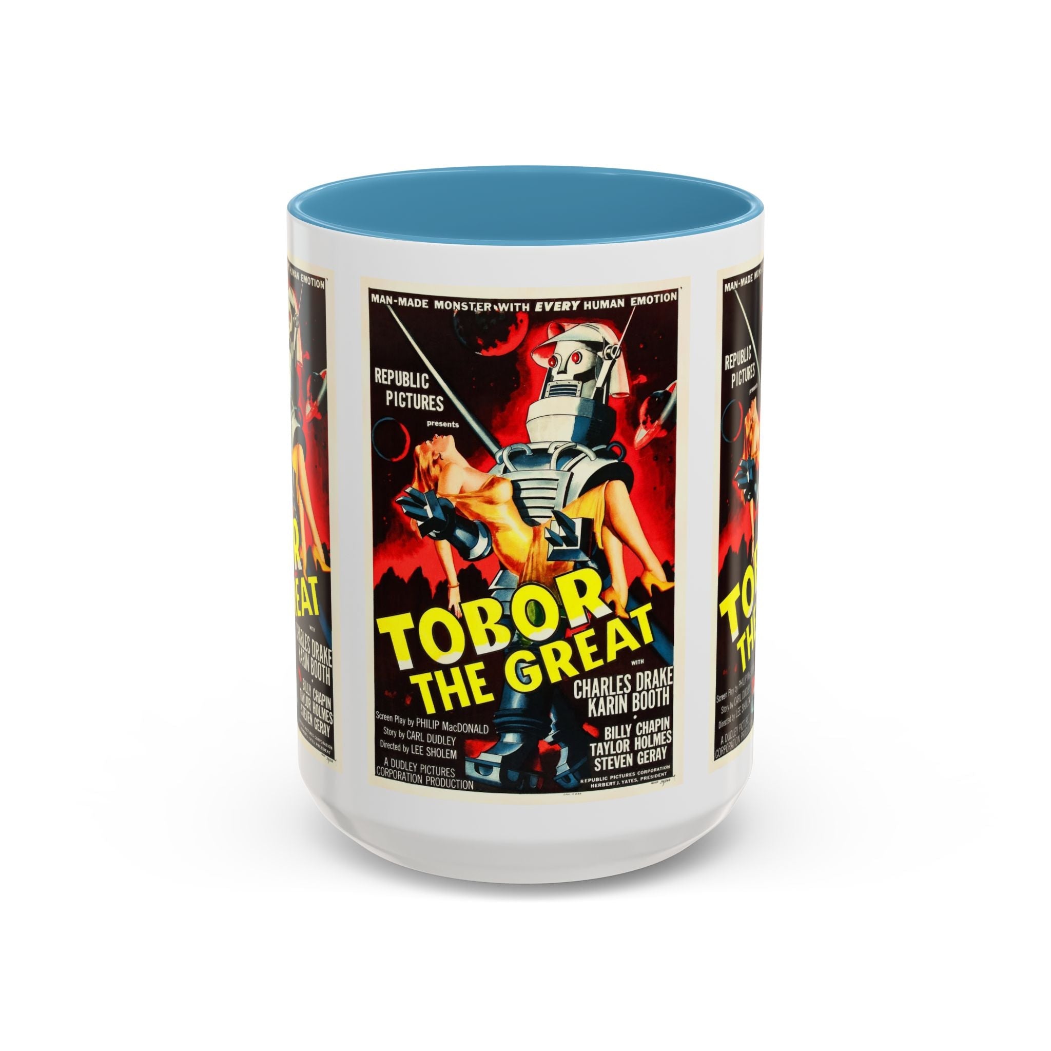 Cult Classic Movie Poster Art Accent Coffee Mug (11, 15oz) - Tobor The Great 1954 - POPvault