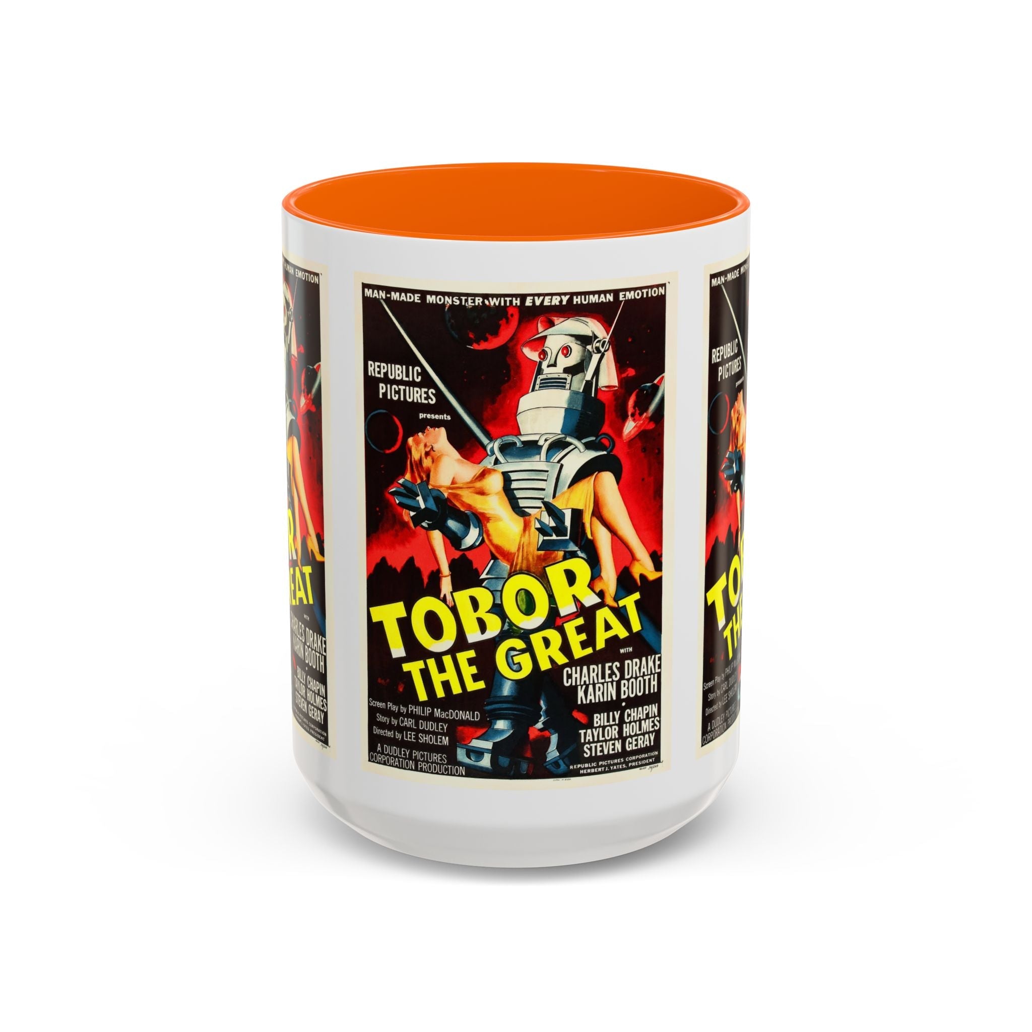 Cult Classic Movie Poster Art Accent Coffee Mug (11, 15oz) - Tobor The Great 1954 - POPvault