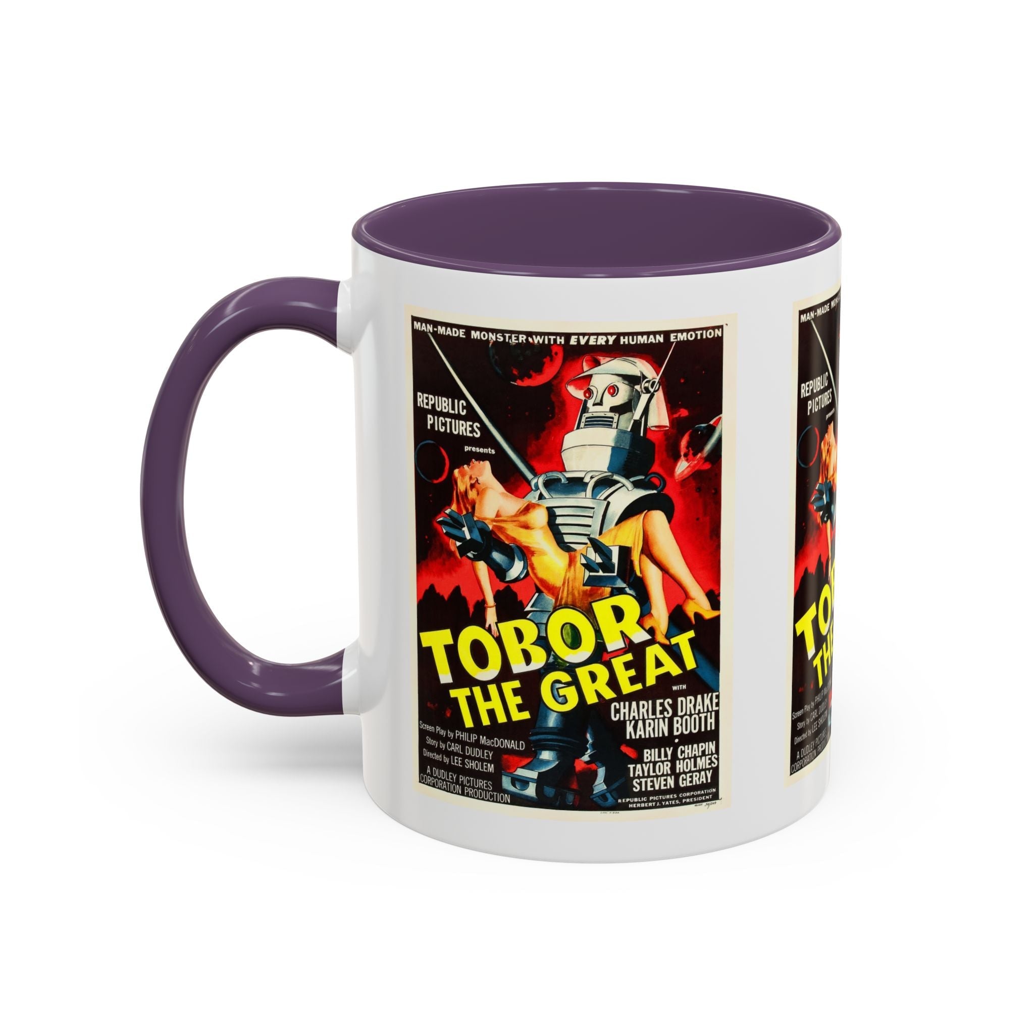 Cult Classic Movie Poster Art Accent Coffee Mug (11, 15oz) - Tobor The Great 1954 - POPvault
