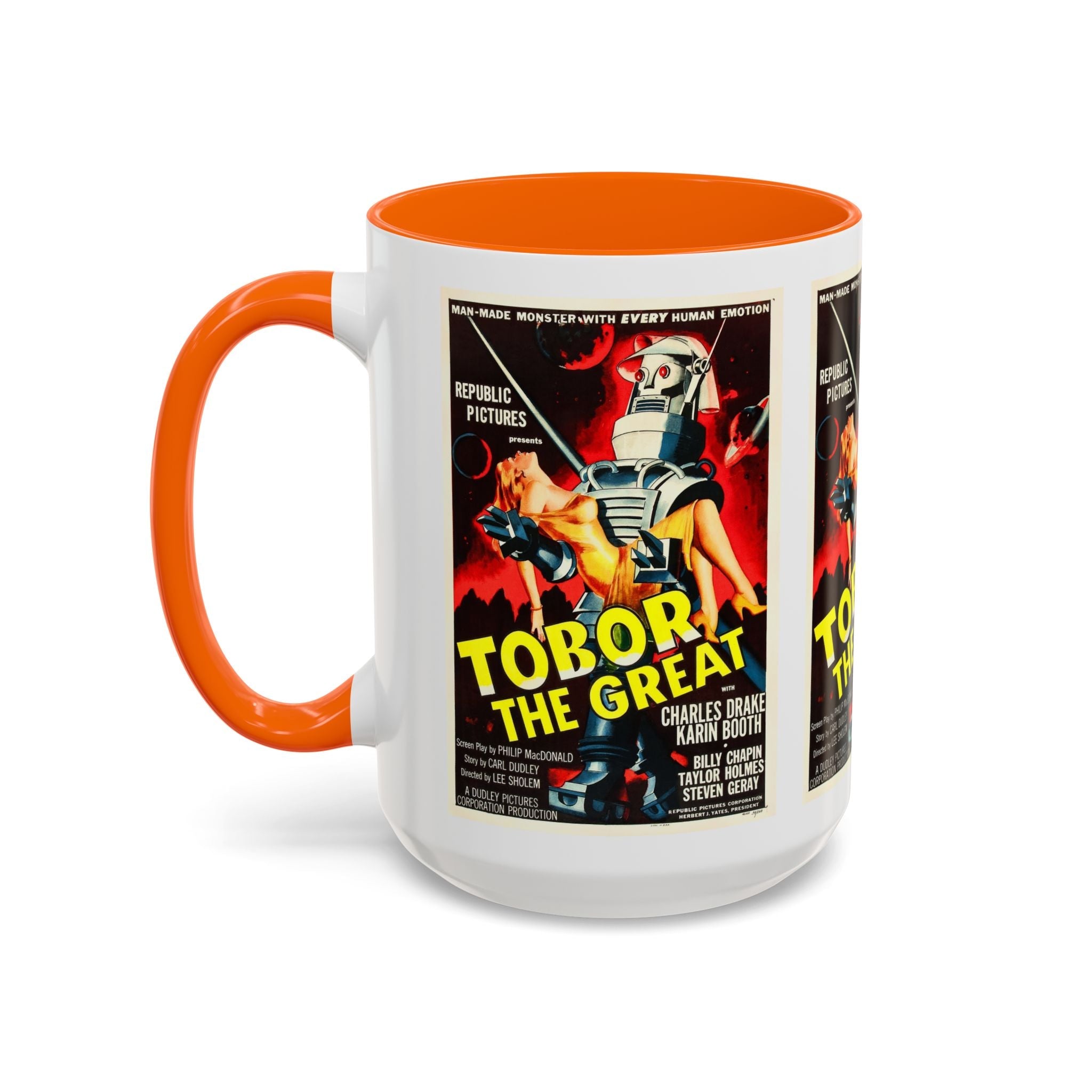 Cult Classic Movie Poster Art Accent Coffee Mug (11, 15oz) - Tobor The Great 1954 - POPvault