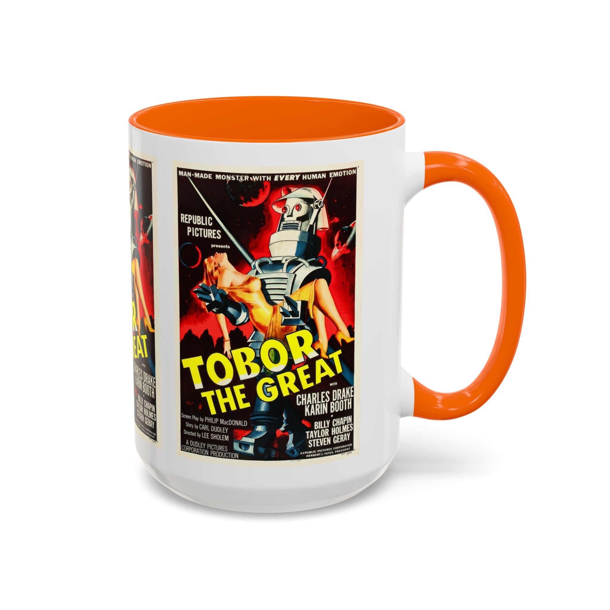 Cult Classic Movie Poster Art Accent Coffee Mug (11, 15oz) - Tobor The Great 1954 - POPvault