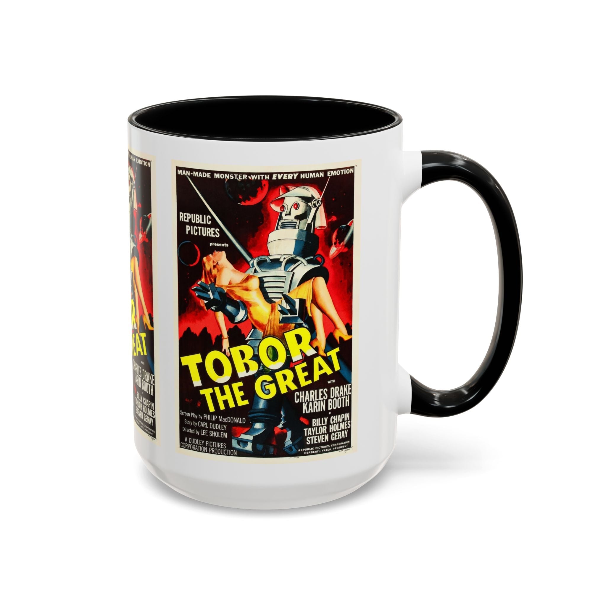 Cult Classic Movie Poster Art Accent Coffee Mug (11, 15oz) - Tobor The Great 1954 - POPvault