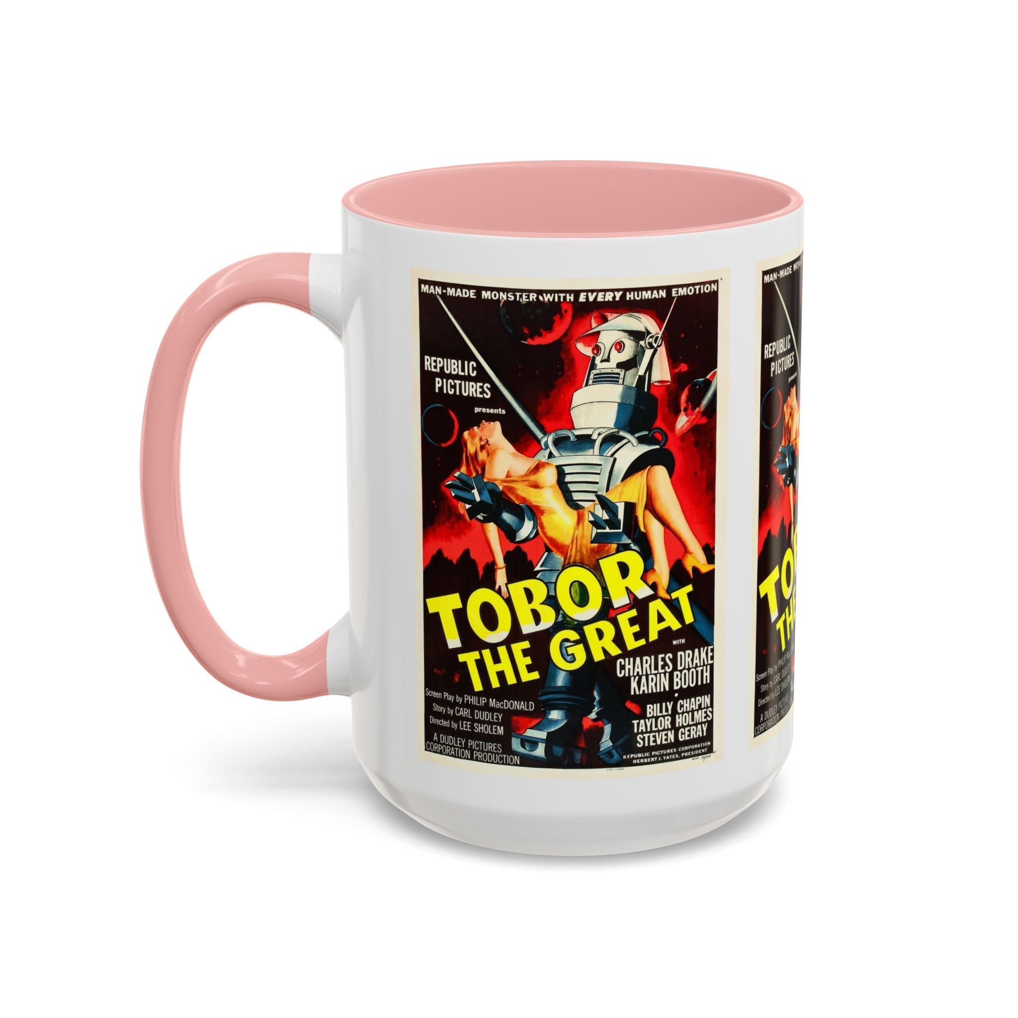 Cult Classic Movie Poster Art Accent Coffee Mug (11, 15oz) - Tobor The Great 1954 - POPvault