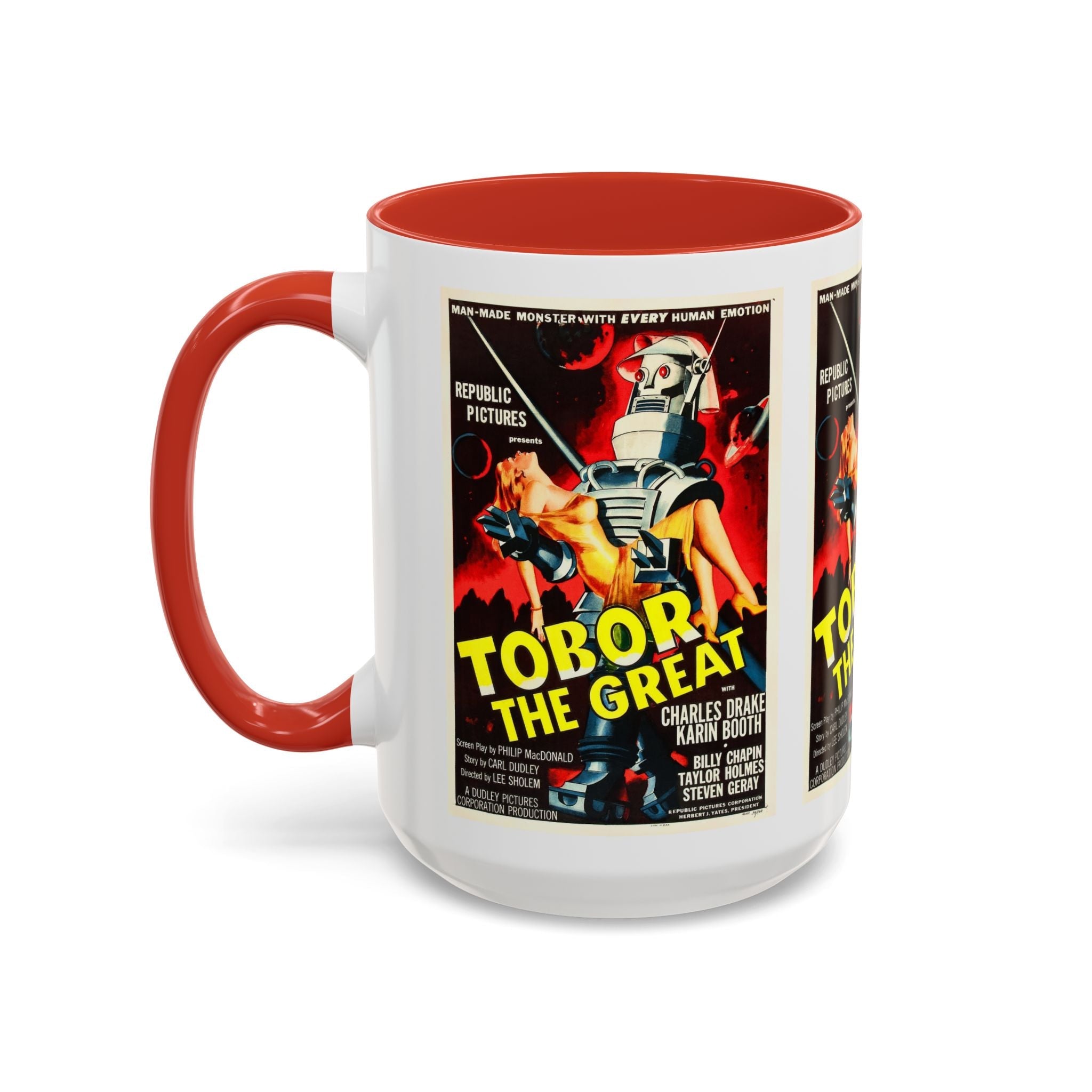 Cult Classic Movie Poster Art Accent Coffee Mug (11, 15oz) - Tobor The Great 1954 - POPvault