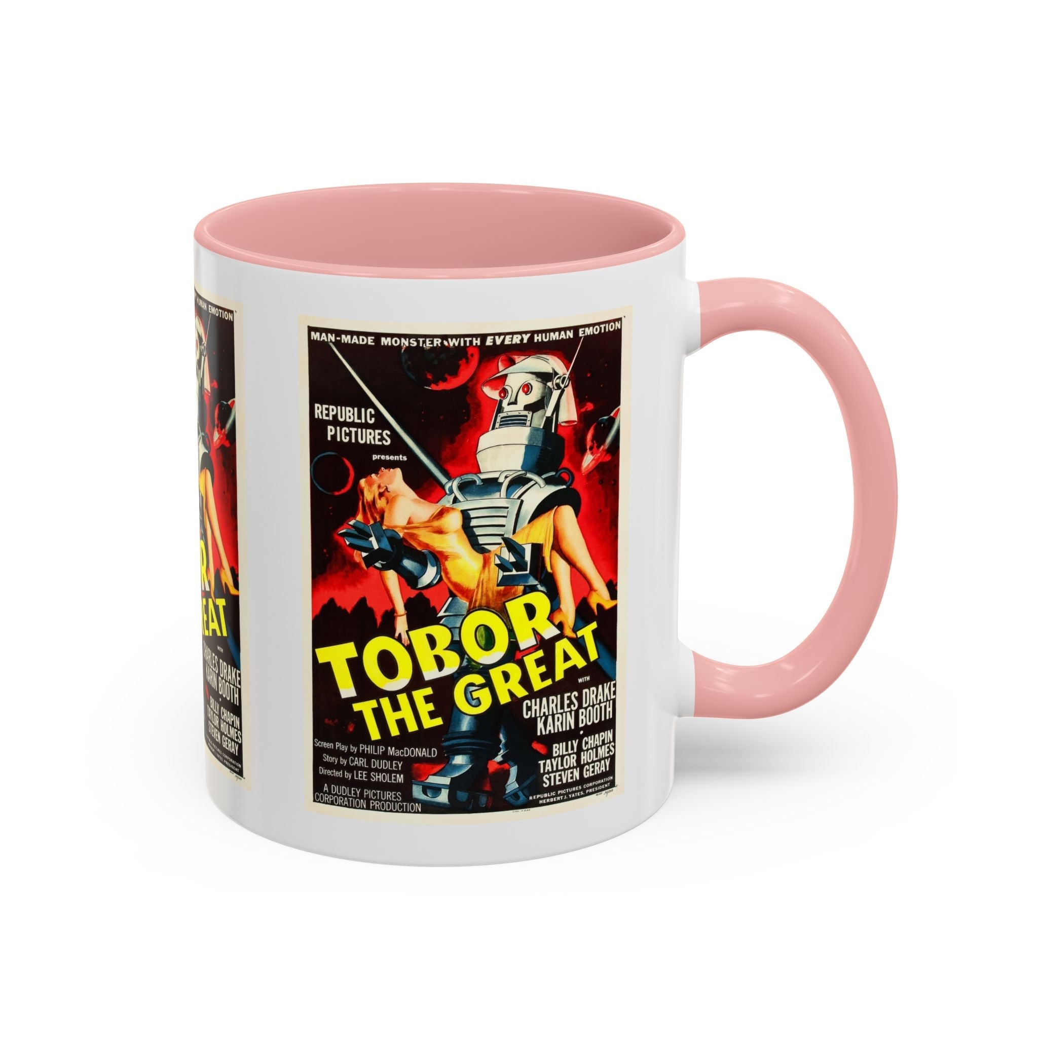 Cult Classic Movie Poster Art Accent Coffee Mug (11, 15oz) - Tobor The Great 1954 - POPvault