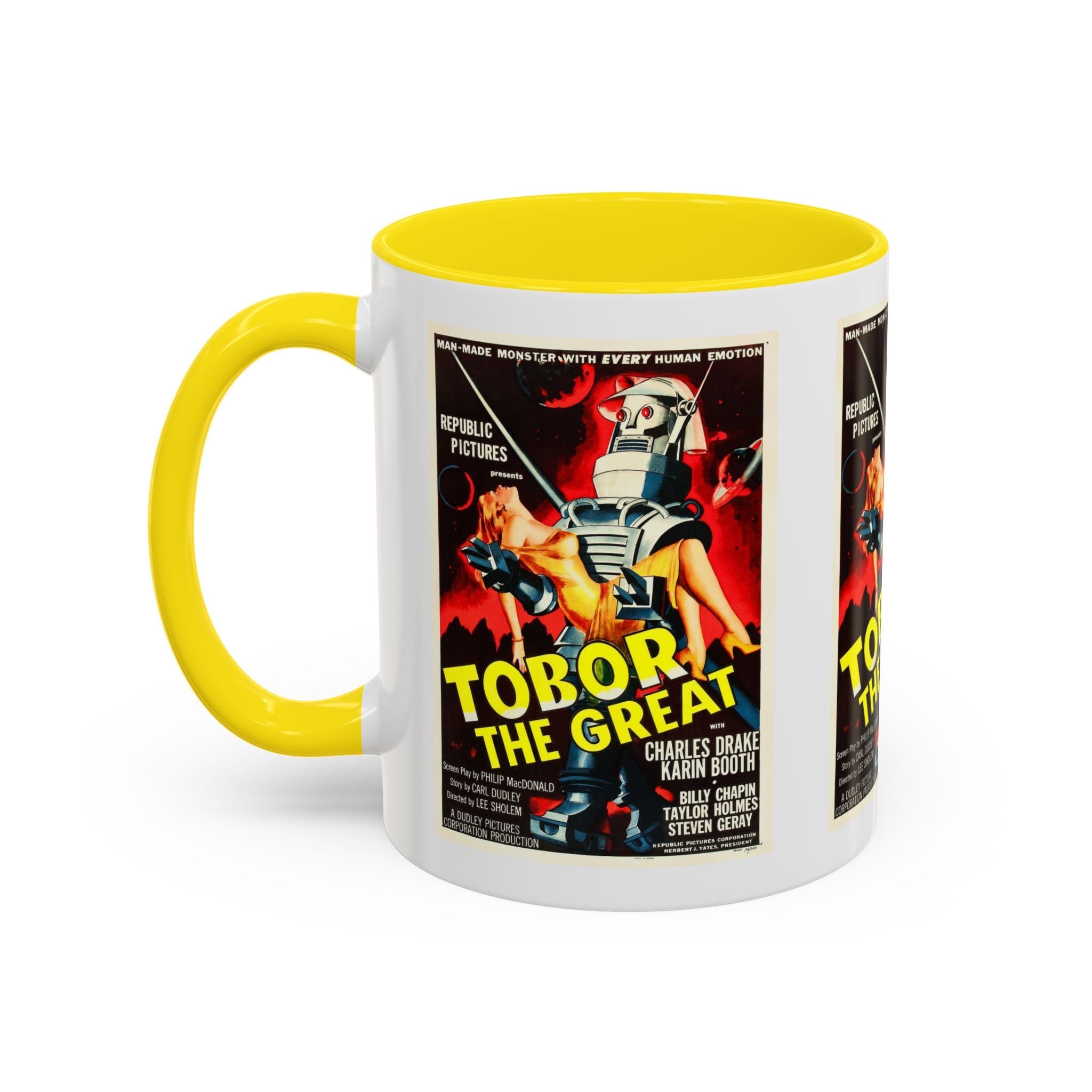 Cult Classic Movie Poster Art Accent Coffee Mug (11, 15oz) - Tobor The Great 1954 - POPvault