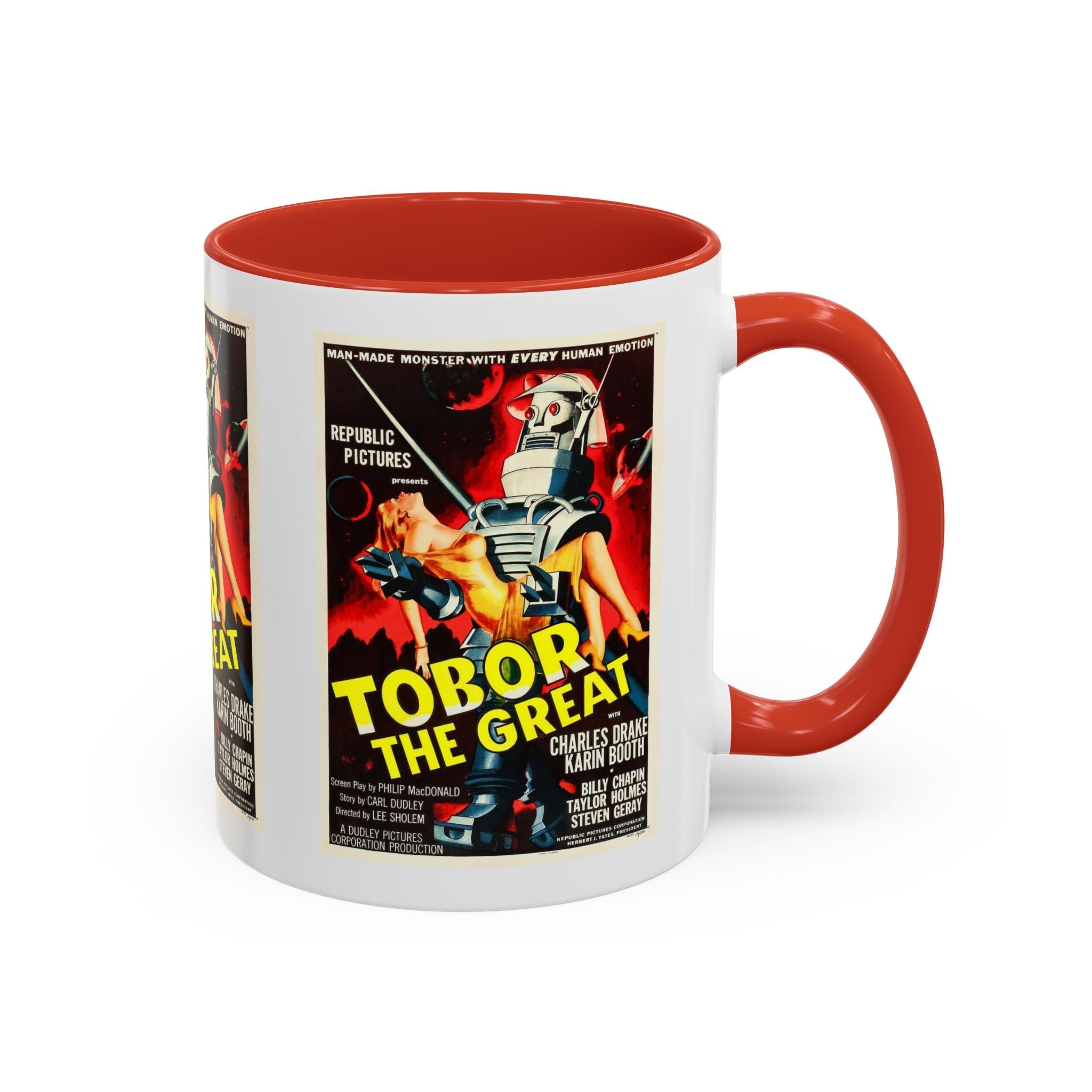 Cult Classic Movie Poster Art Accent Coffee Mug (11, 15oz) - Tobor The Great 1954 - POPvault